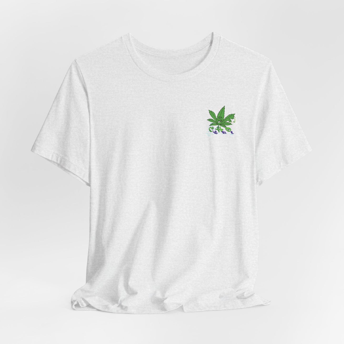 C16H21O2 - Minimal Marijuana Plant Graphic T-Shirt