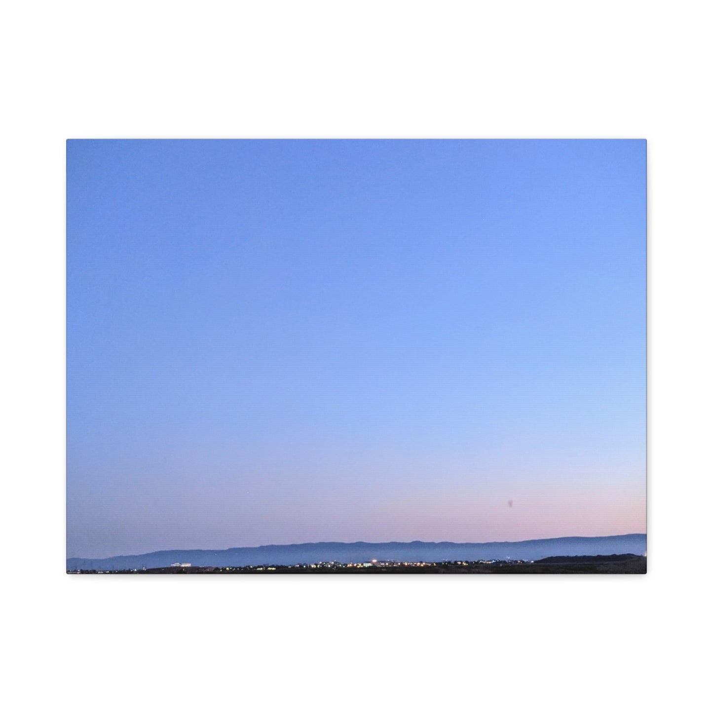Serene Blue Horizon Matte Canvas Print — Stretched Wall Art