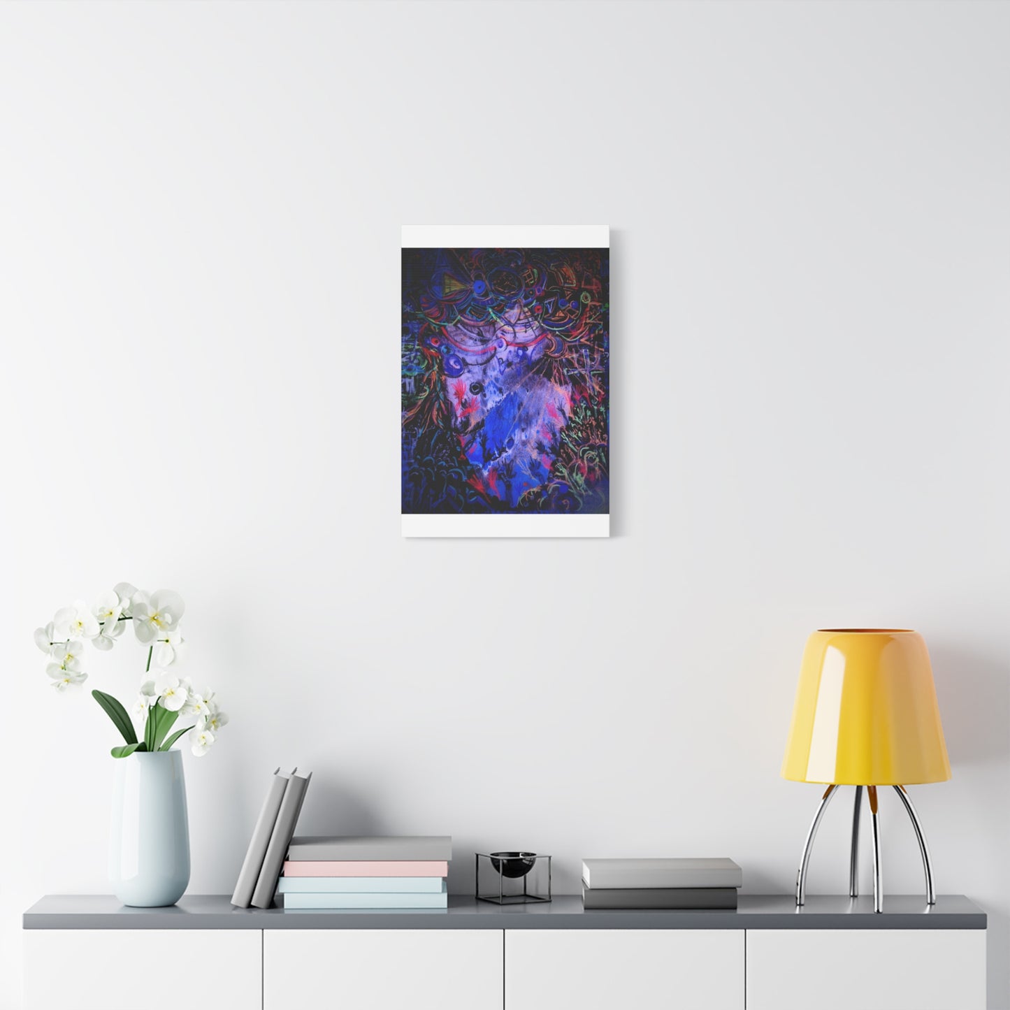 soul_extractions - Abstract Neon Canvas Art - Vibrant Psychedelic Wall Decor