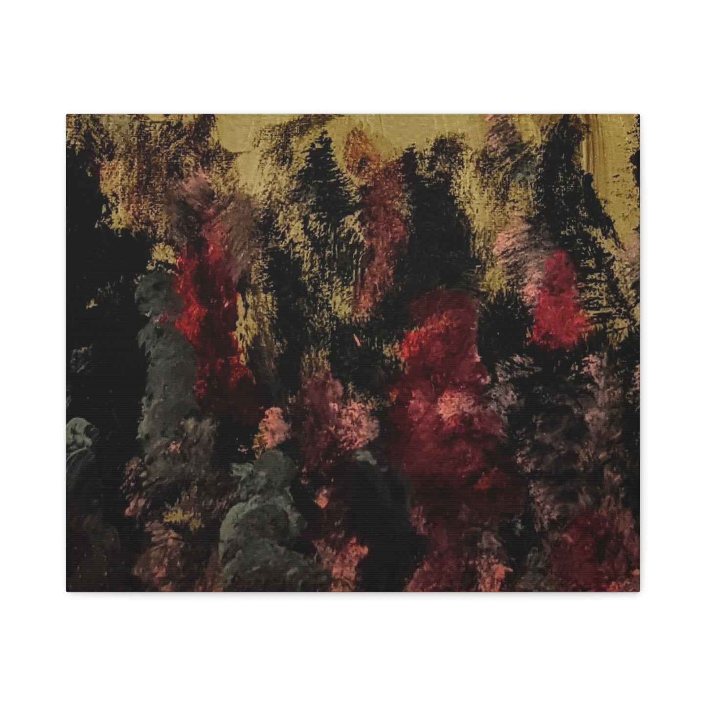 Autumn Forest Nightscape Matte Canvas Print — Stretched 1.25"
