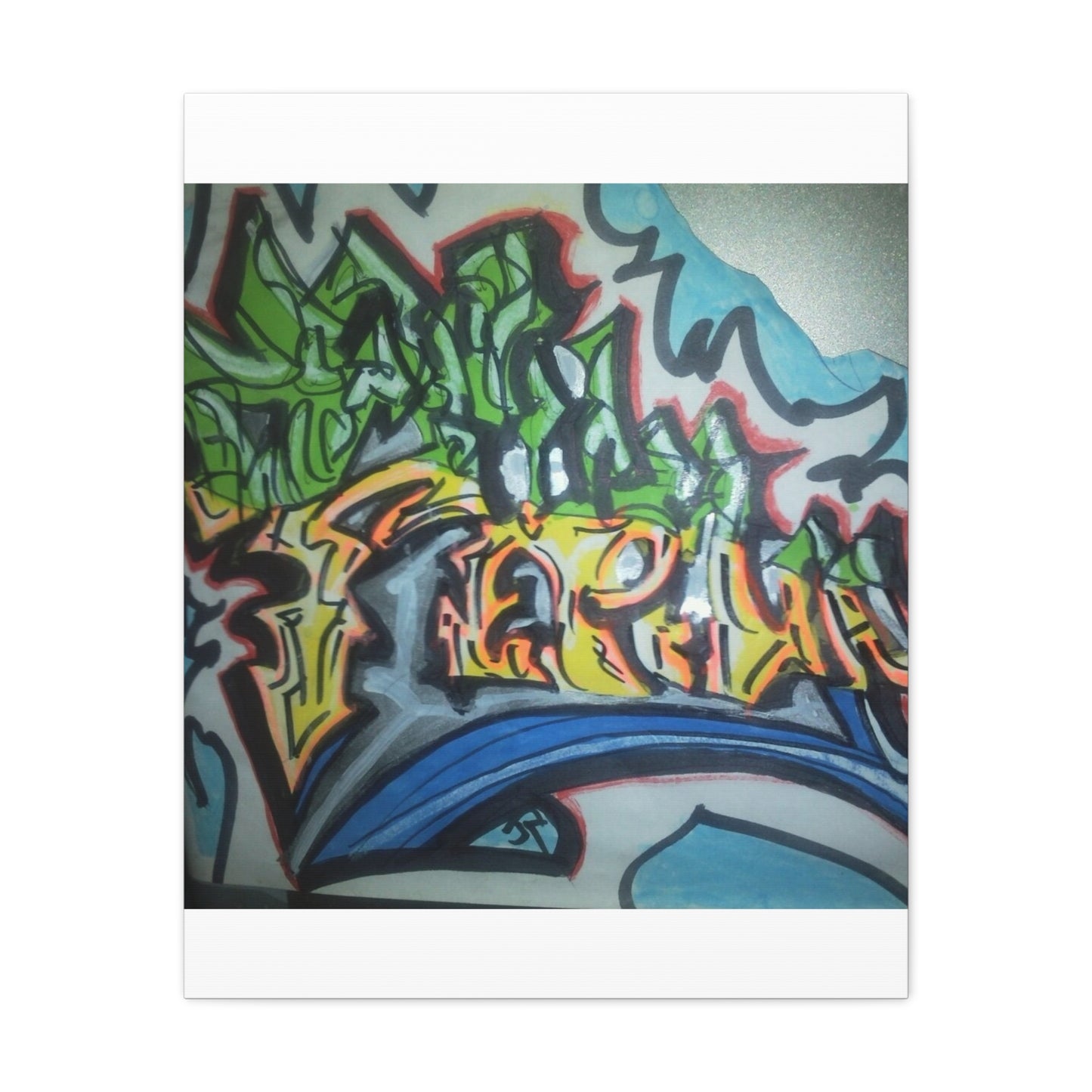 Graffiti Street Art Canvas Print — Urban Colorful Wall Decor