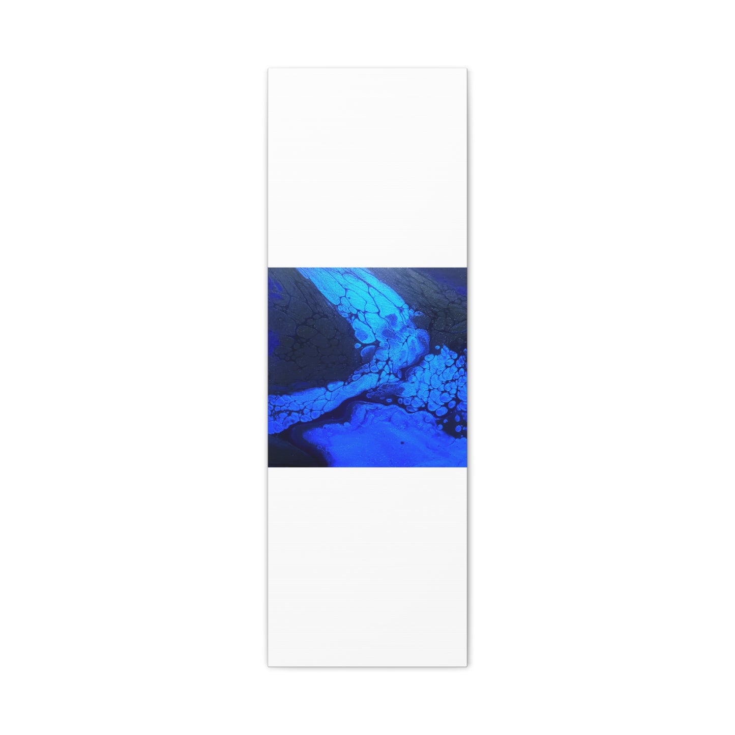 Abstract Blue Ocean Canvas Print — Matte Stretched Wall Art