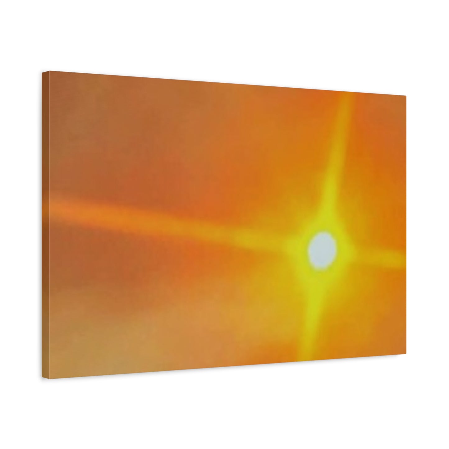 Sunburst Sunset Canvas Print — Warm Abstract Wall Art