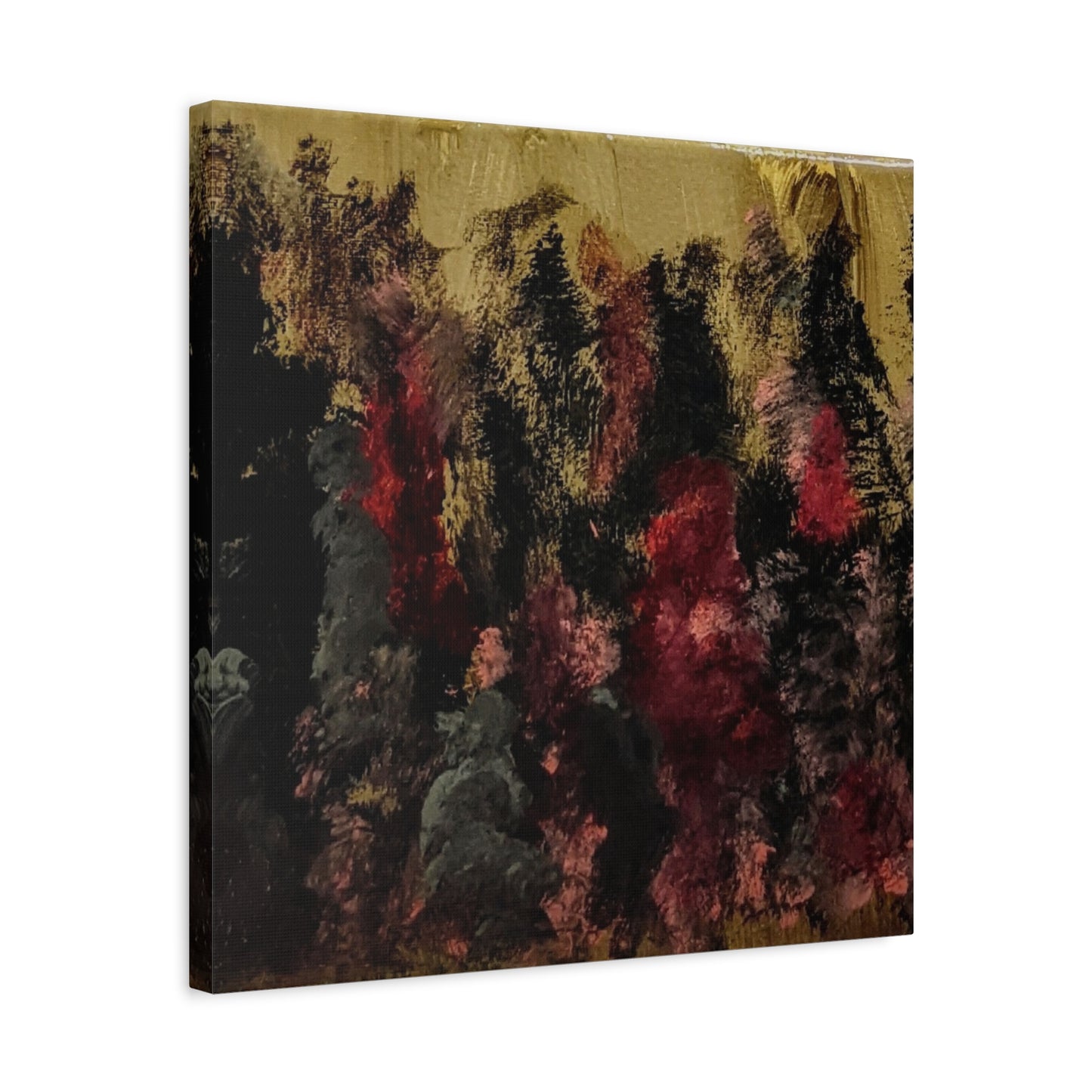 Autumn Forest Nightscape Matte Canvas Print — Stretched 1.25"
