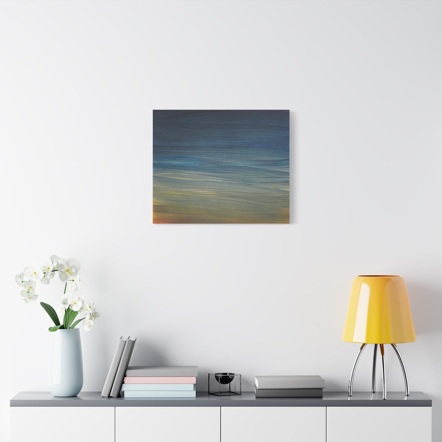 Abstract Coastal Sunset Canvas Print — Matte Stretched Wall Art
