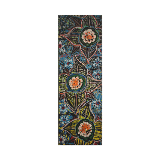 urban_gardening_02 - Abstract Floral Mandala Matte Canvas Print (Stretched 1.25")