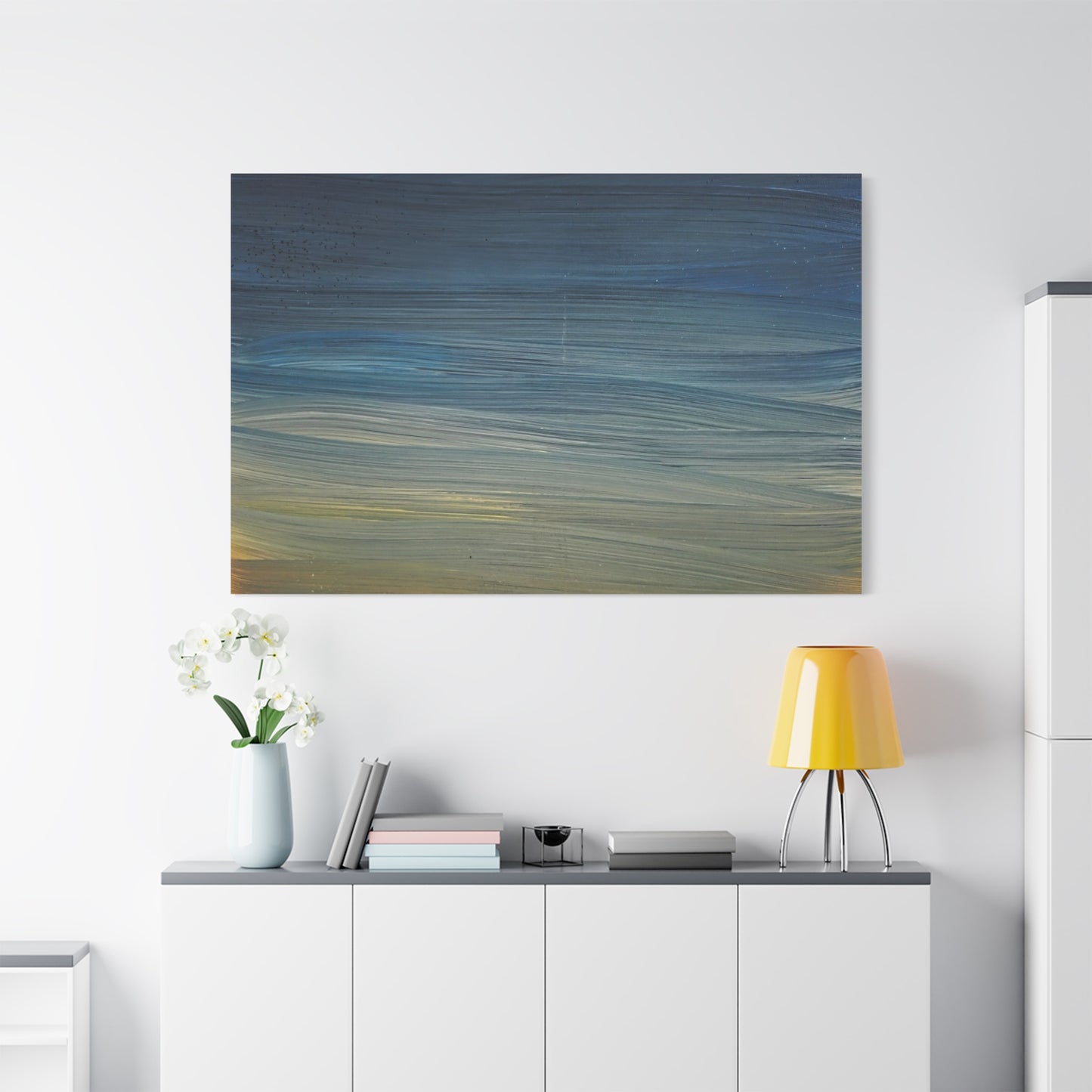 Abstract Coastal Sunset Canvas Print — Matte Stretched Wall Art
