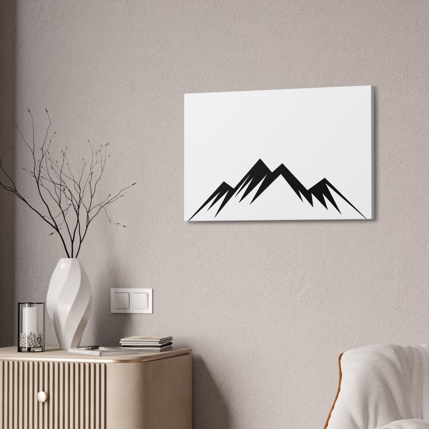 mountains004 - Minimalist Mountain Canvas Art