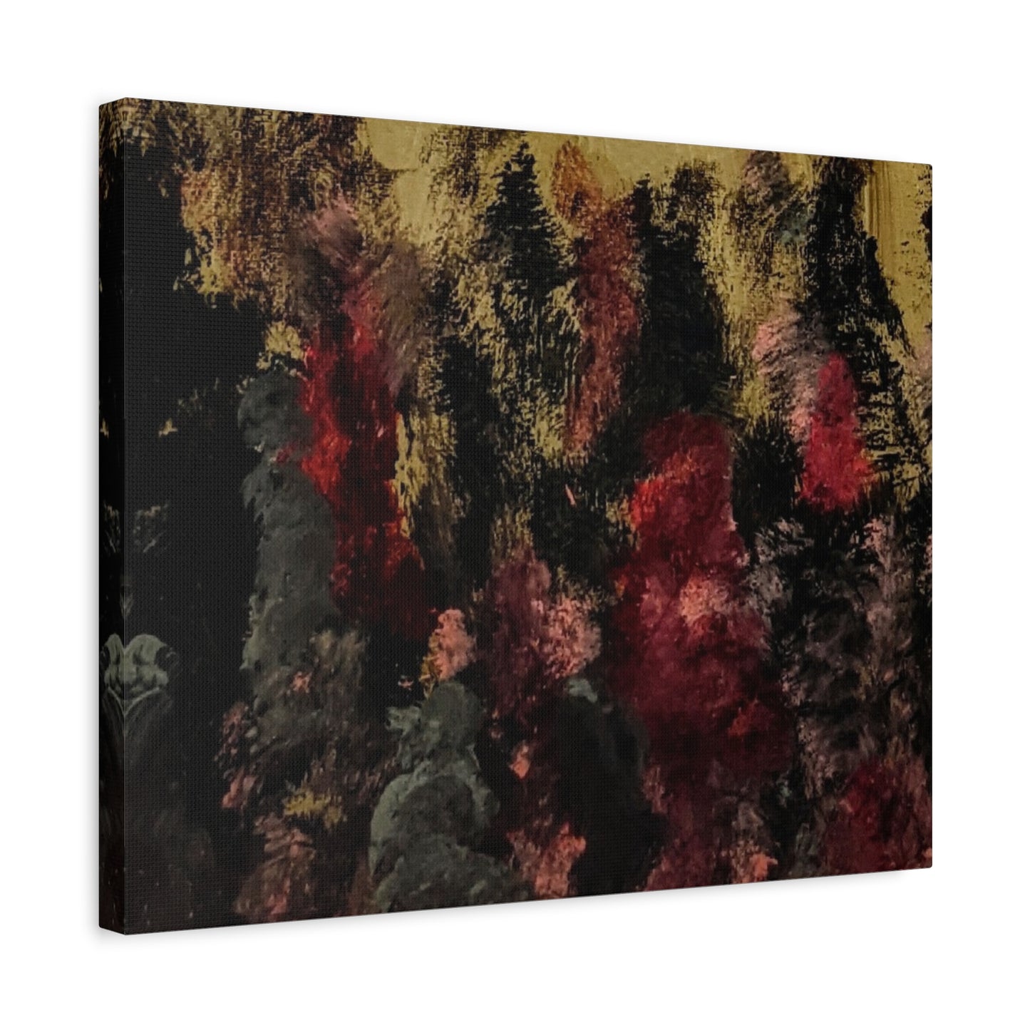 Autumn Forest Nightscape Matte Canvas Print — Stretched 1.25"