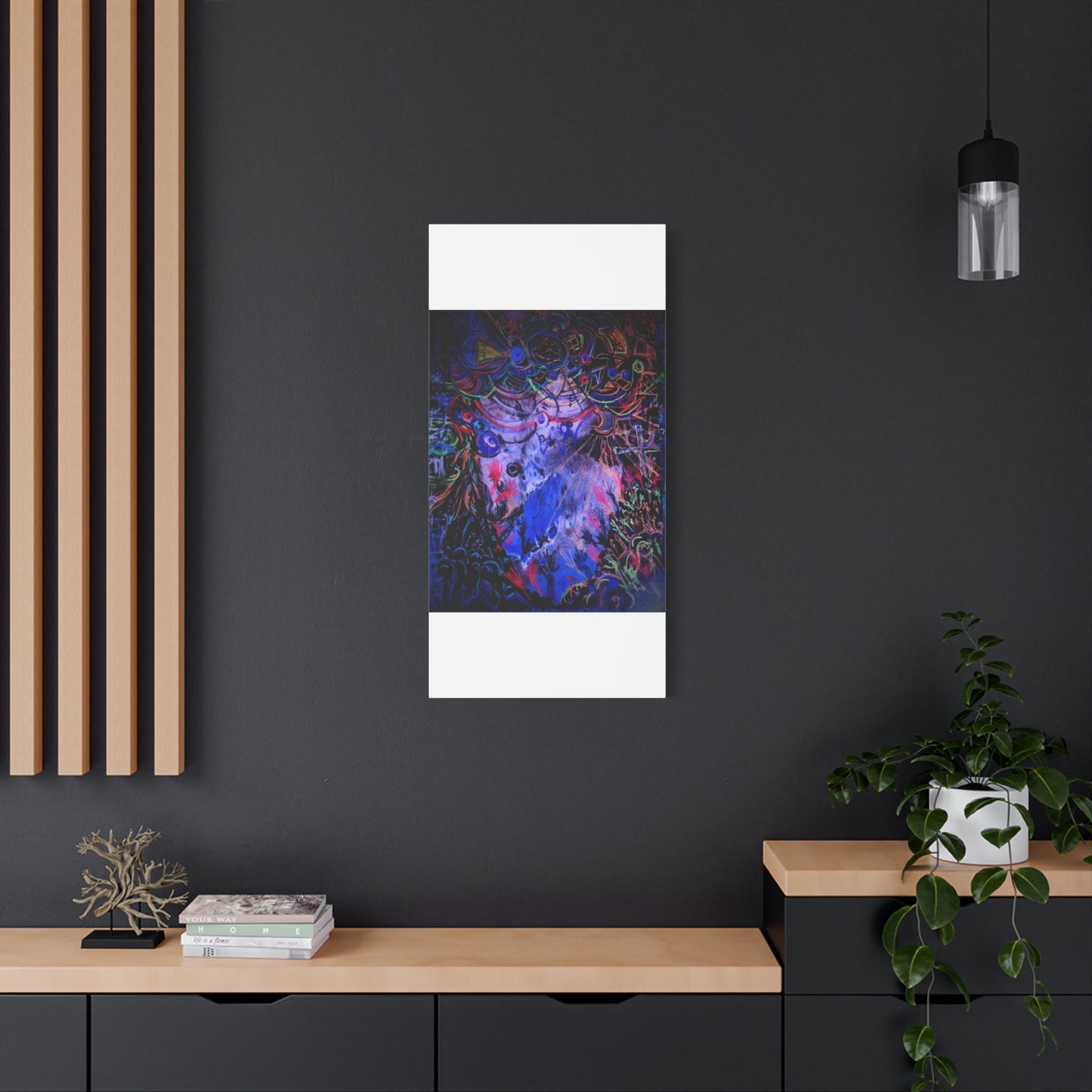 soul_extractions - Abstract Neon Canvas Art - Vibrant Psychedelic Wall Decor
