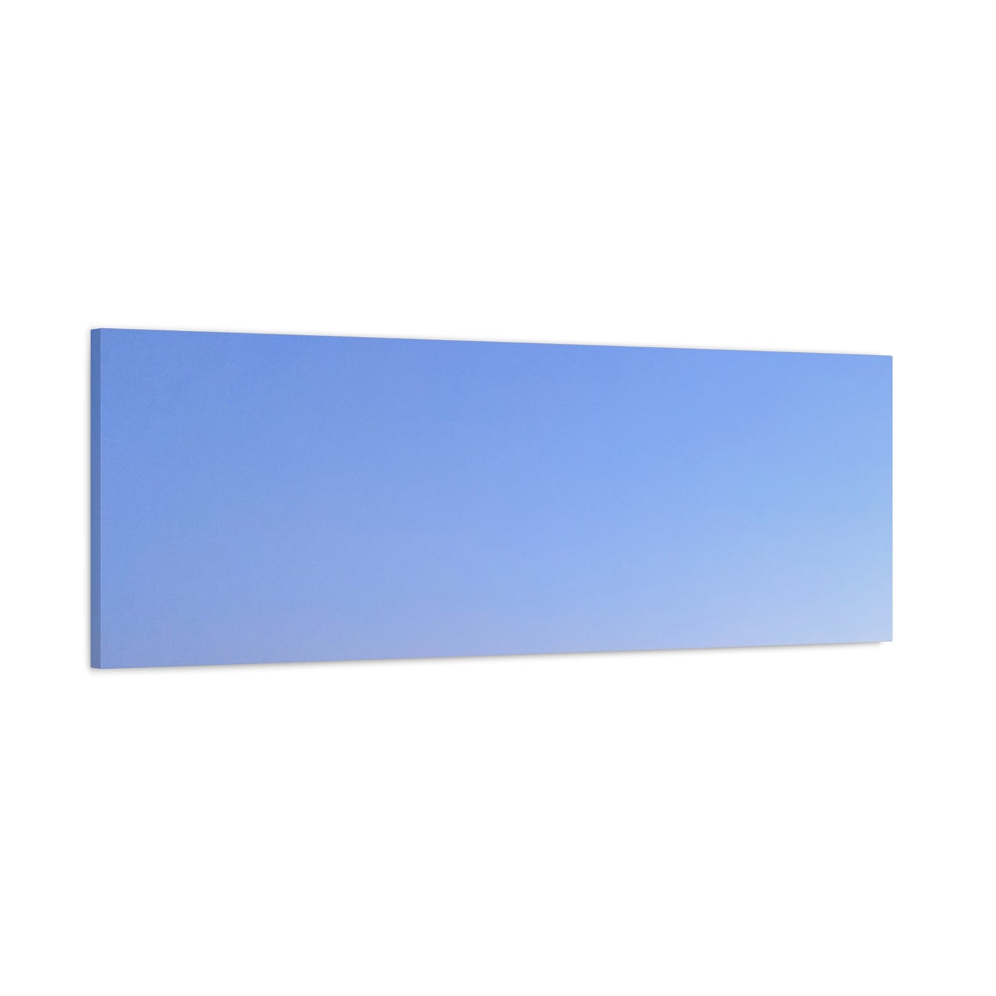 Serene Blue Horizon Matte Canvas Print — Stretched Wall Art