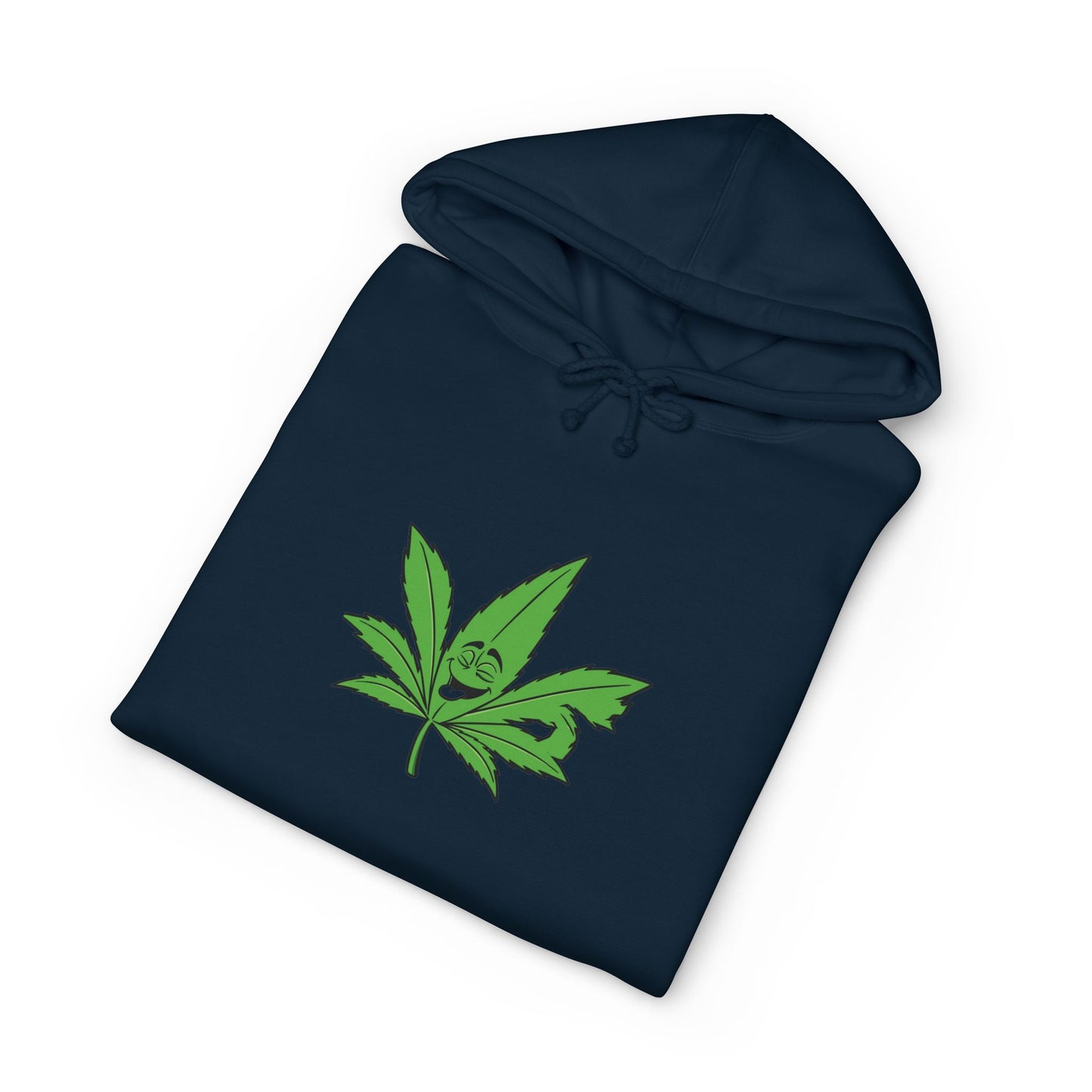 Cannabis Leaf Hoodie — Green Marijuana Leaf Graphic Pullover