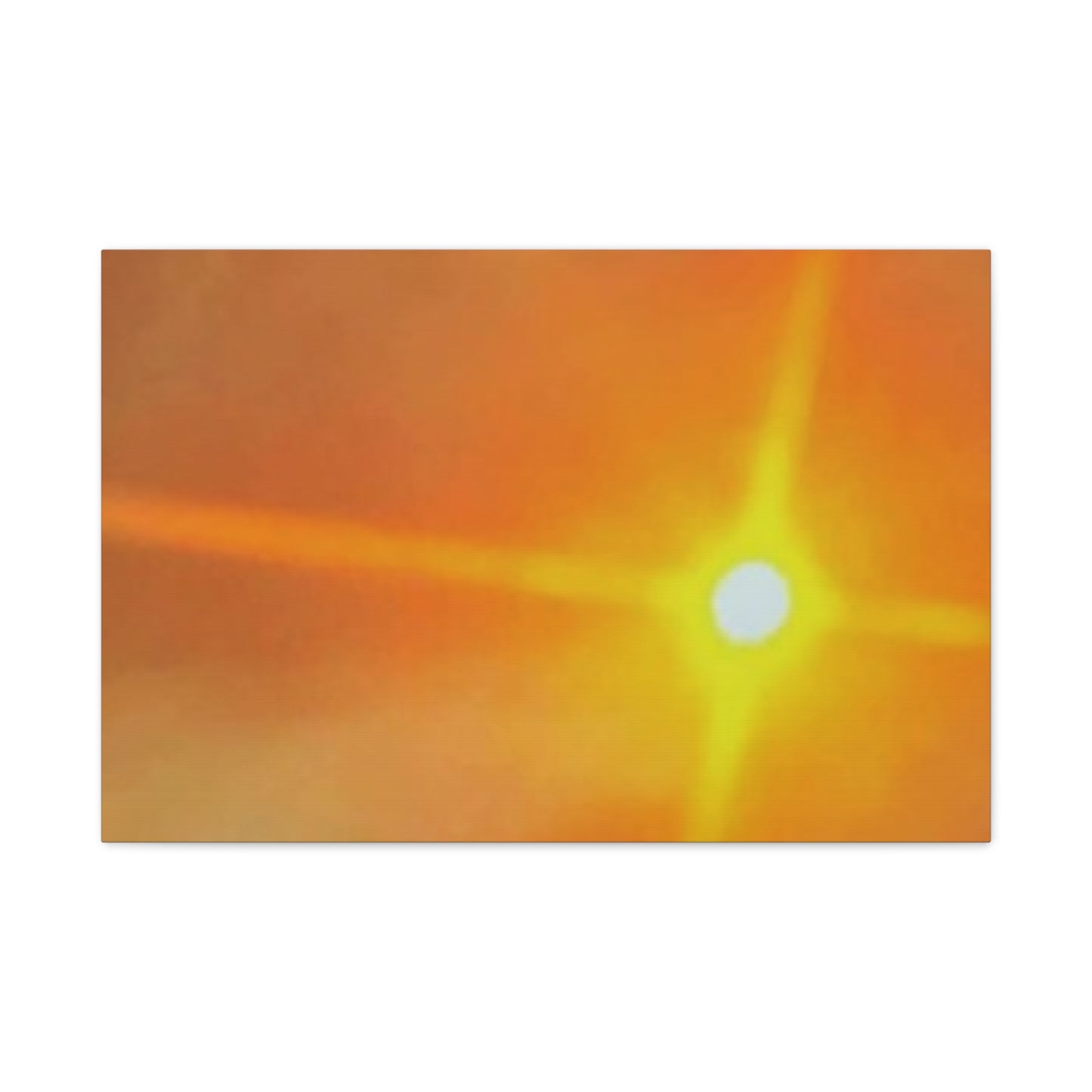 Sunburst Sunset Canvas Print — Warm Abstract Wall Art