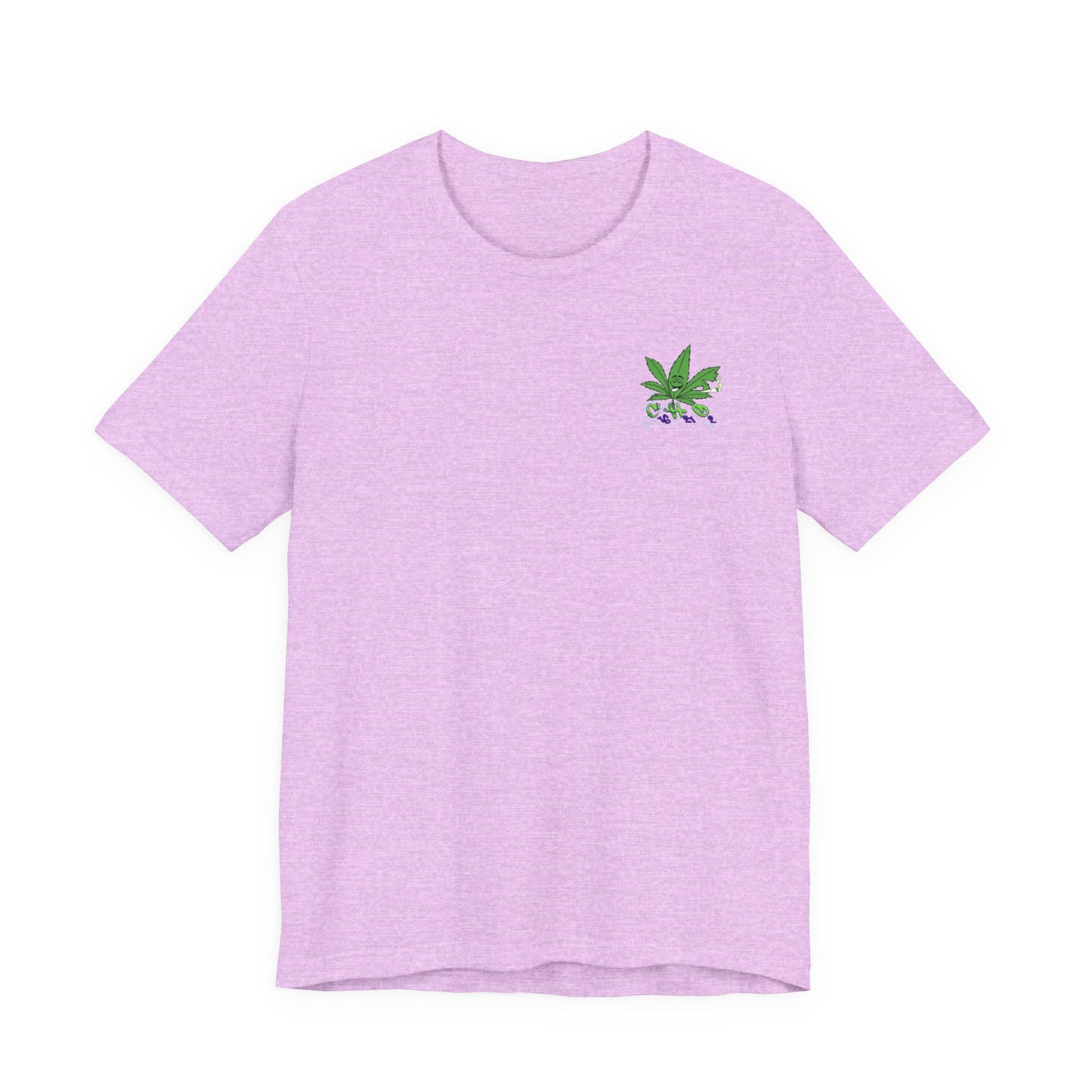 C16H21O2 - Minimal Marijuana Plant Graphic T-Shirt