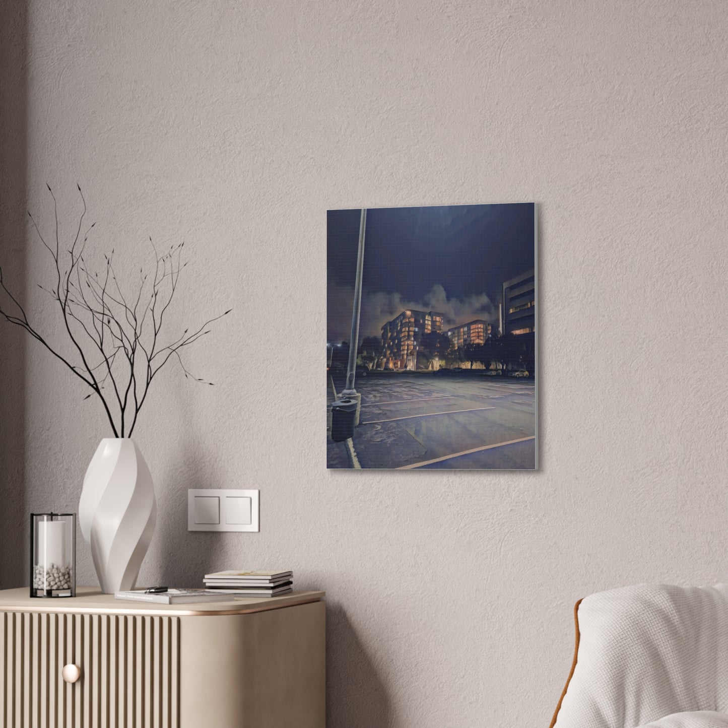 Canvas Art Print - Urban Nightscape Wall Décor