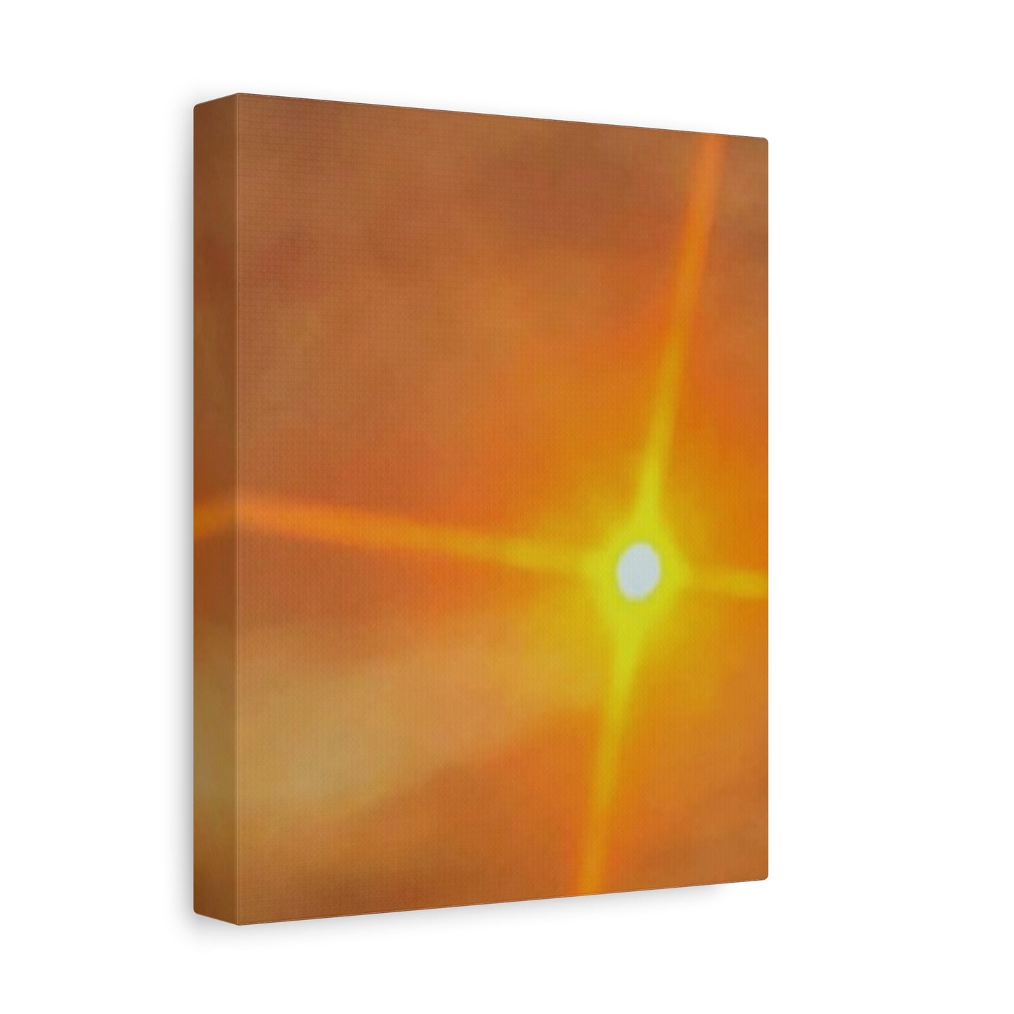 Sunburst Sunset Canvas Print — Warm Abstract Wall Art