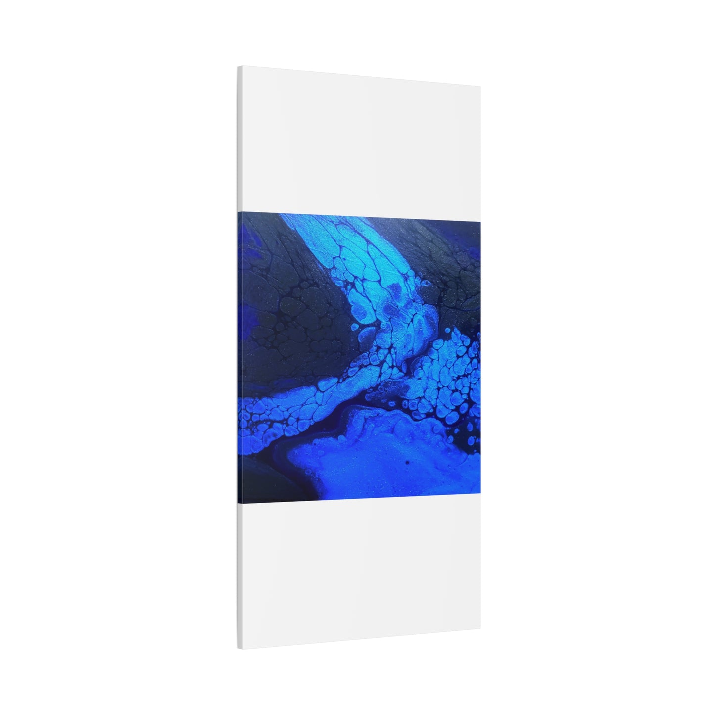 Abstract Blue Ocean Canvas Print — Matte Stretched Wall Art