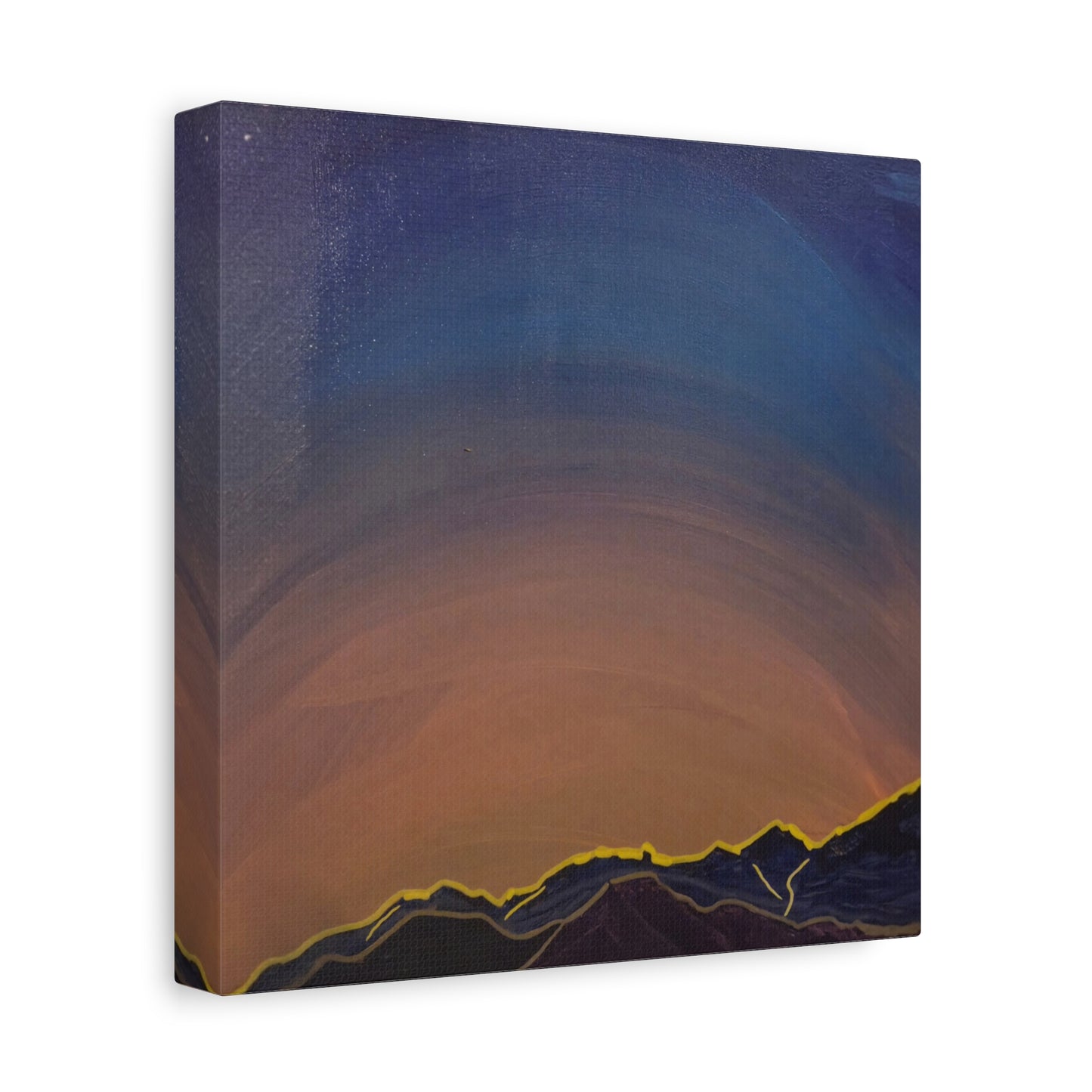 Sunset Mountain Canvas Wall Art - first light — Matte Stretched Landscape Print