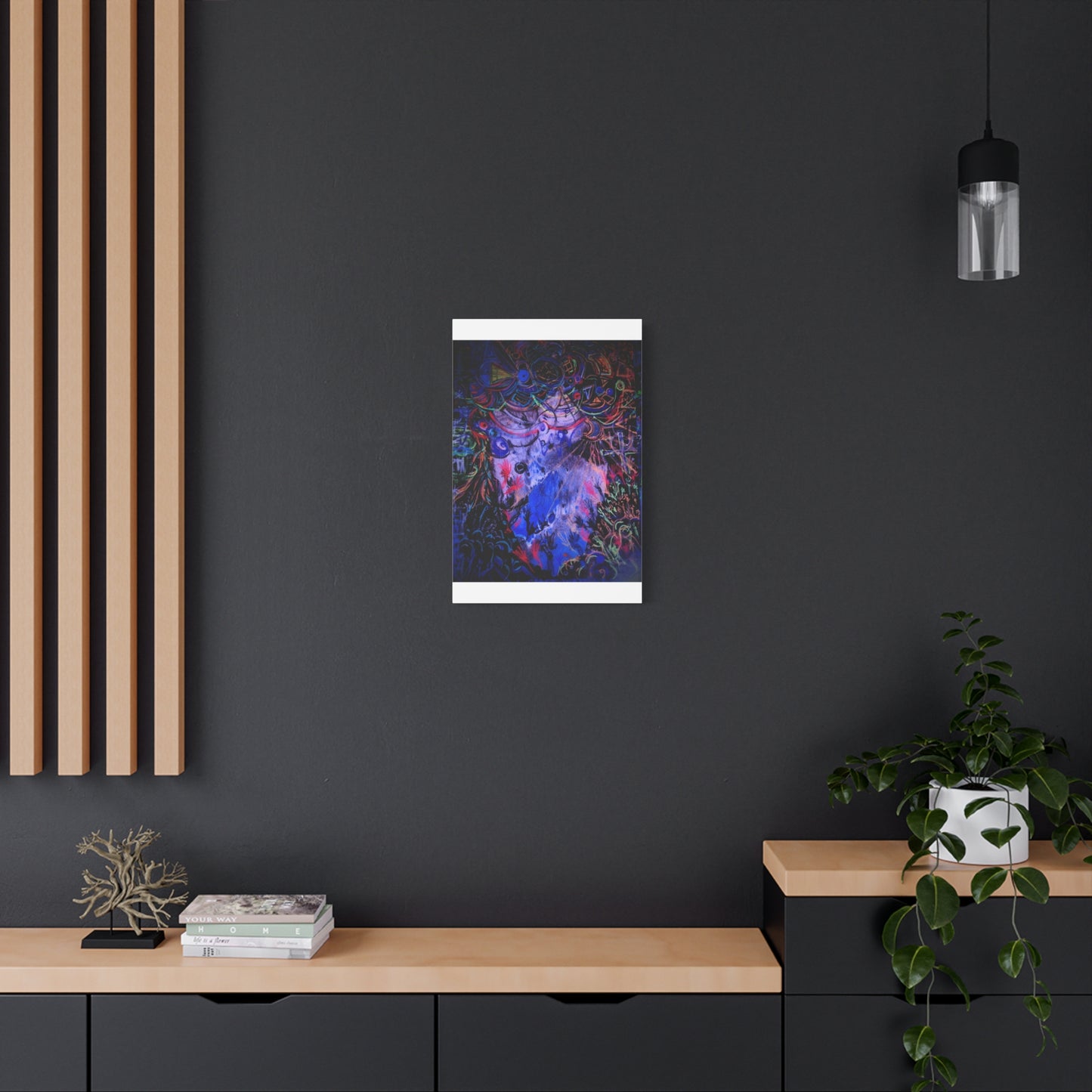 soul_extractions - Abstract Neon Canvas Art - Vibrant Psychedelic Wall Decor
