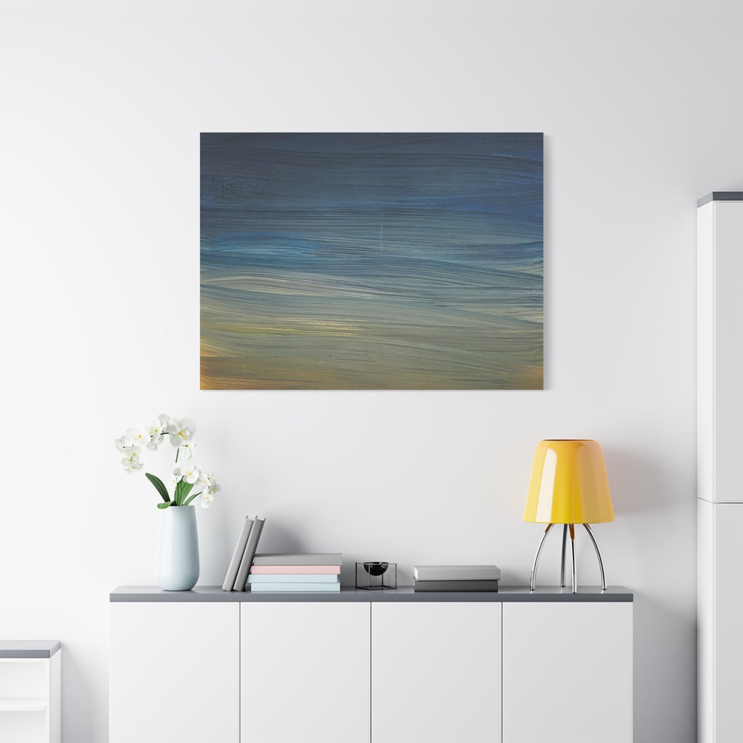 Abstract Coastal Sunset Canvas Print — Matte Stretched Wall Art