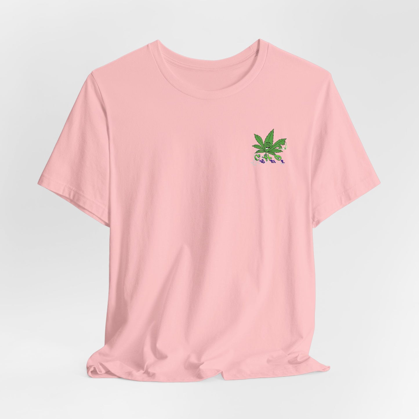 C16H21O2 - Minimal Marijuana Plant Graphic T-Shirt