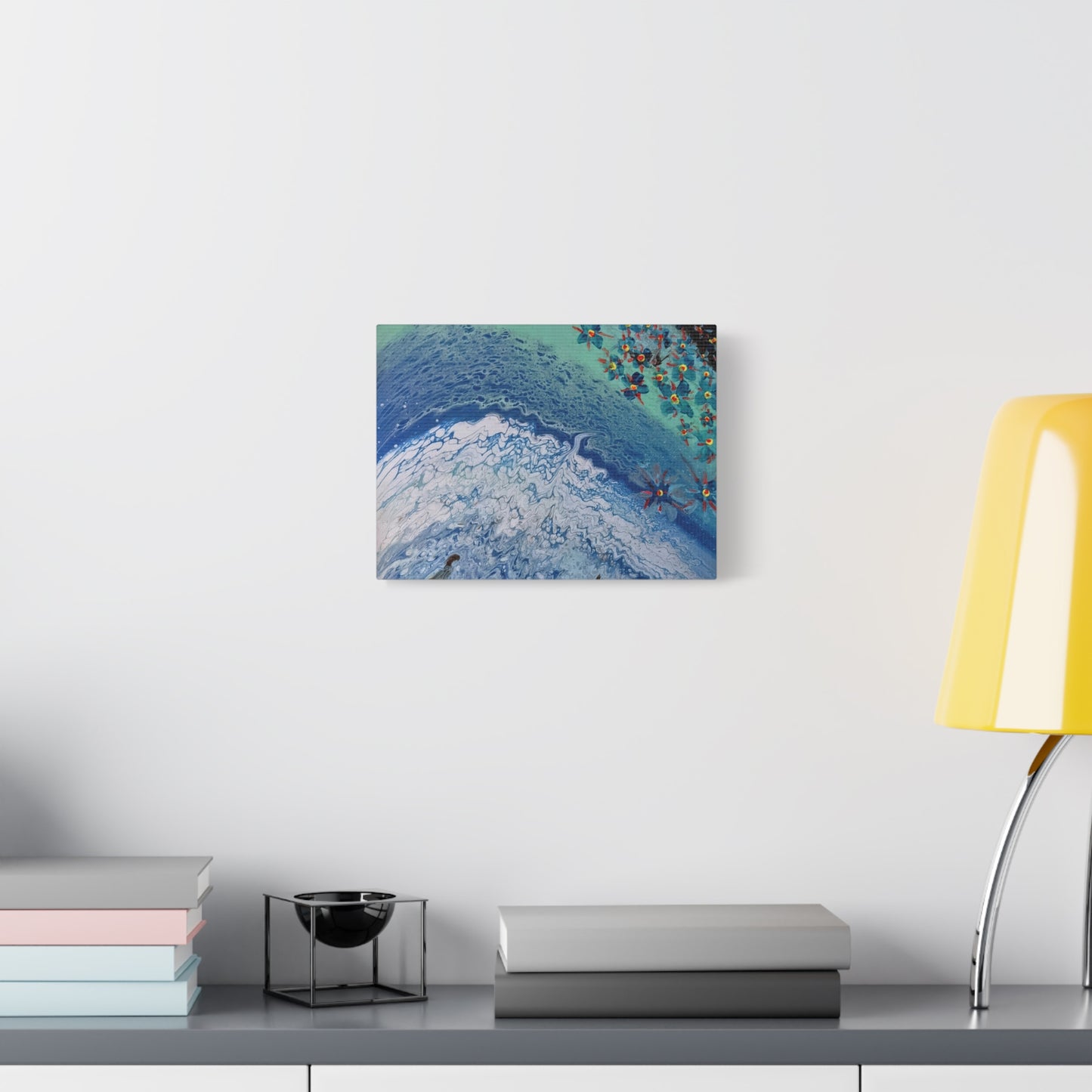 floetrol&flowers - Abstract Matte Canvas Print — Floral Accents Stretched Wall Art