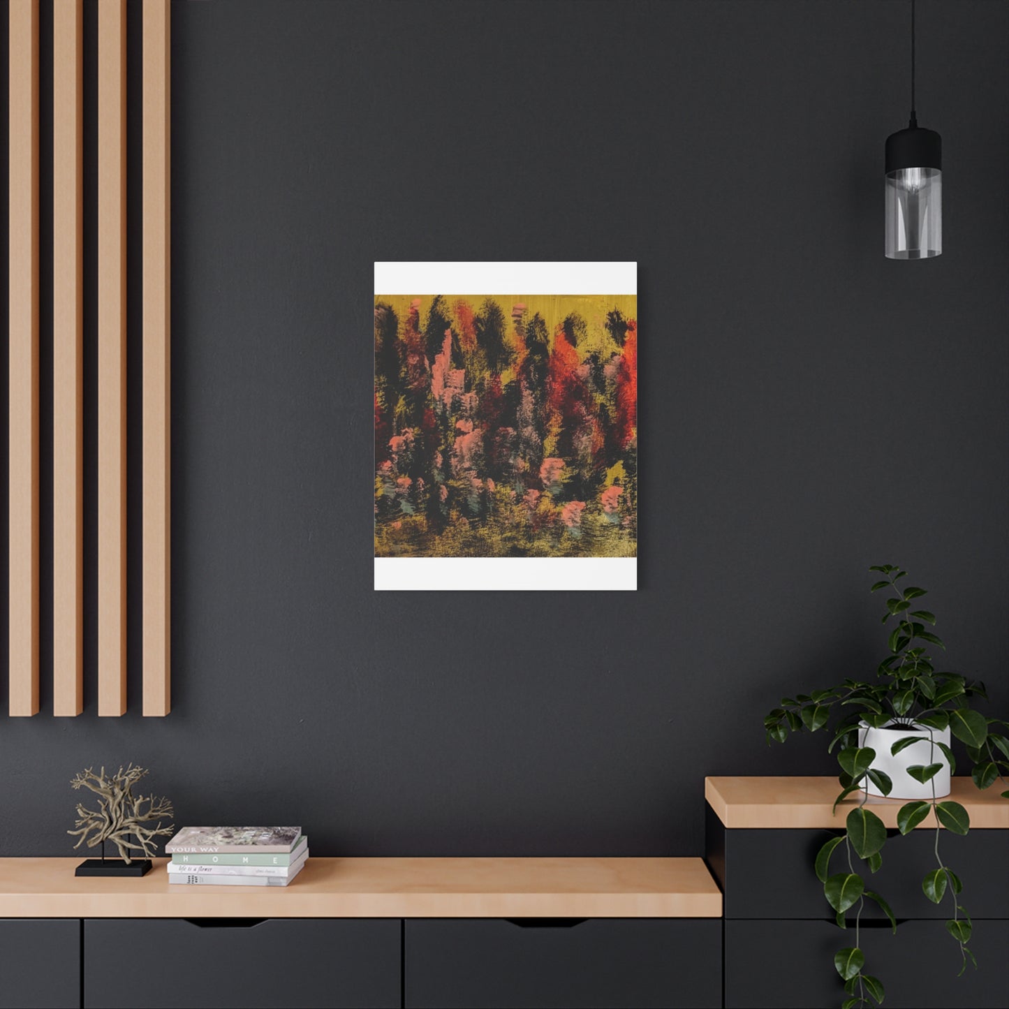 Autumn Forest Abstract — Matte Stretched Canvas