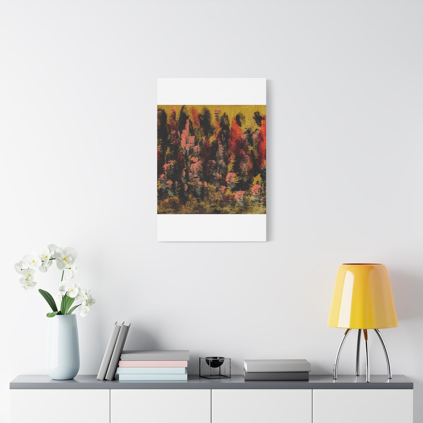 Autumn Forest Abstract — Matte Stretched Canvas