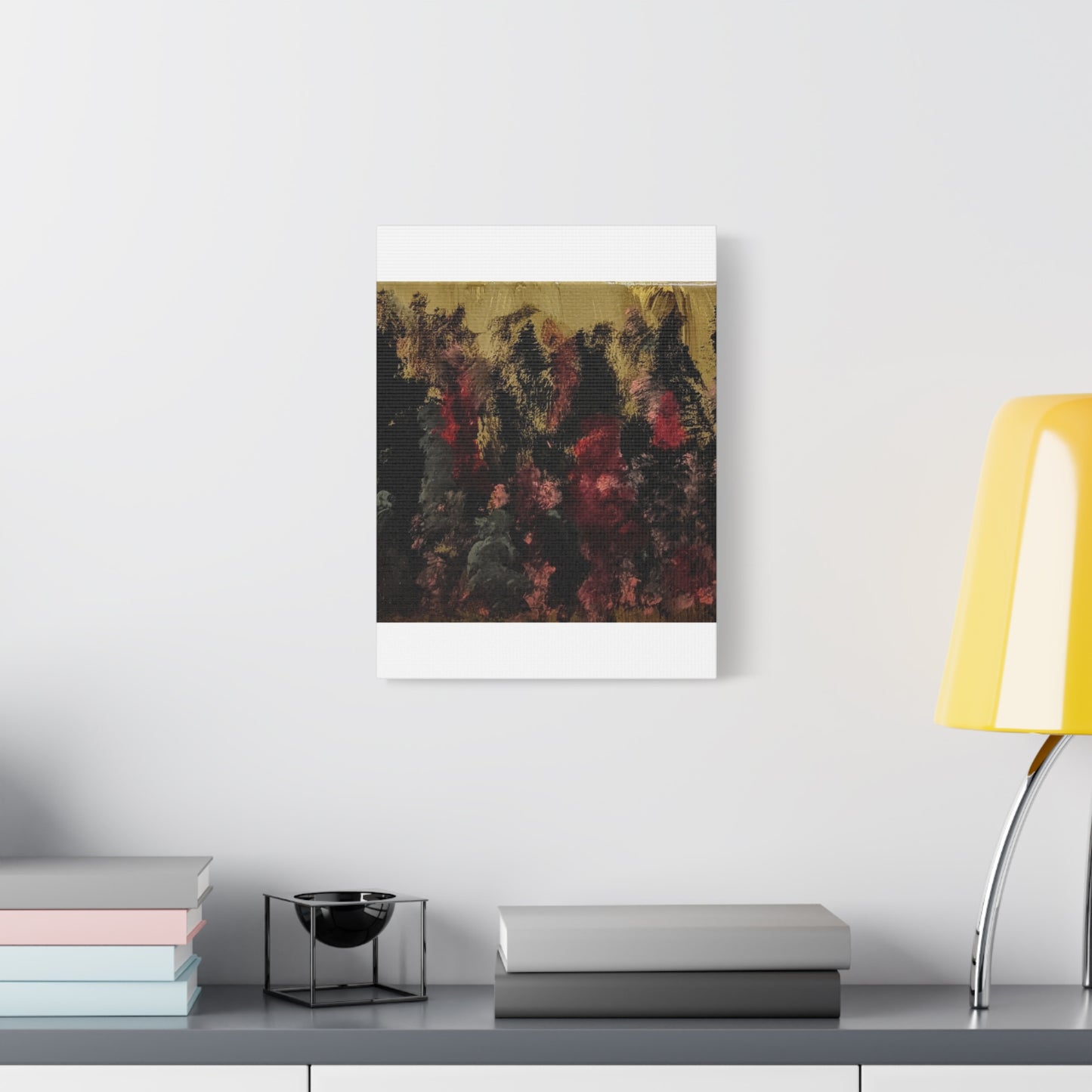 Autumn Forest Nightscape Matte Canvas Print — Stretched 1.25"