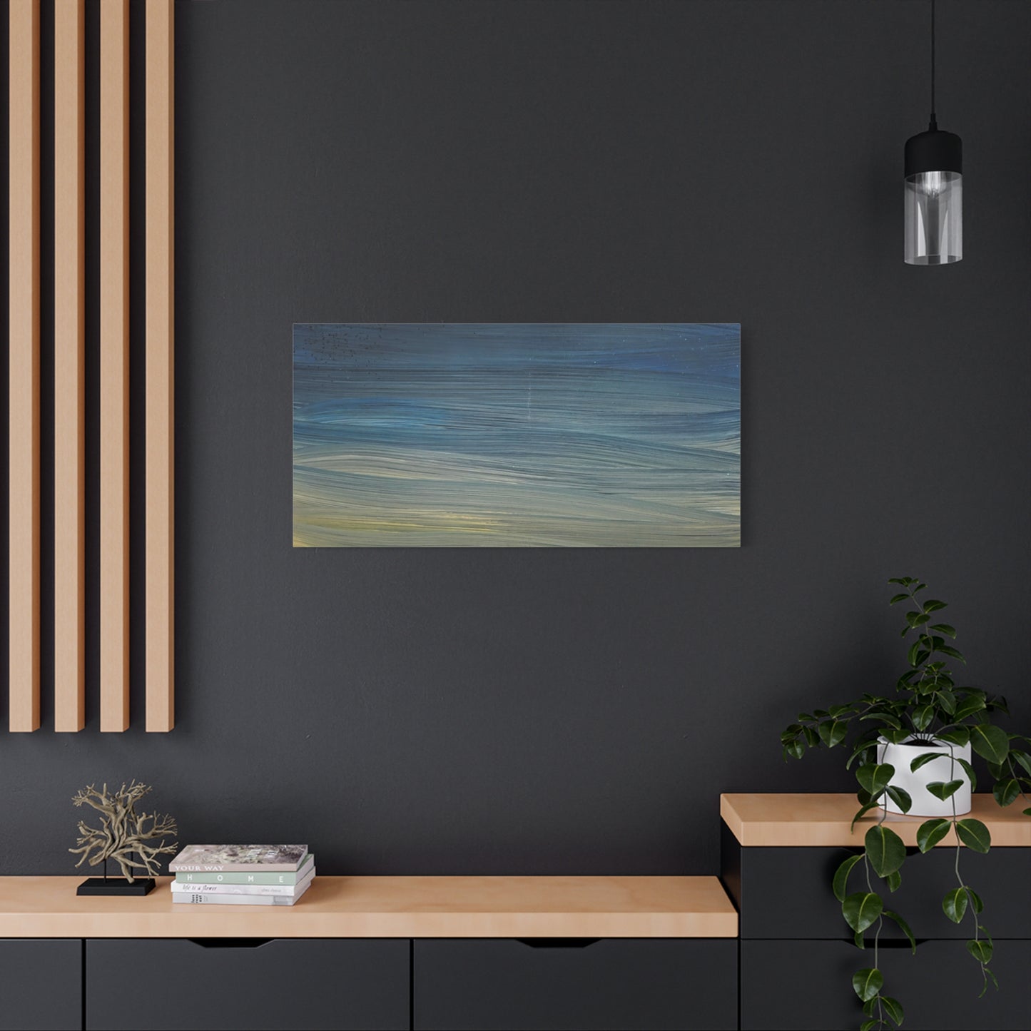 Abstract Coastal Sunset Canvas Print — Matte Stretched Wall Art