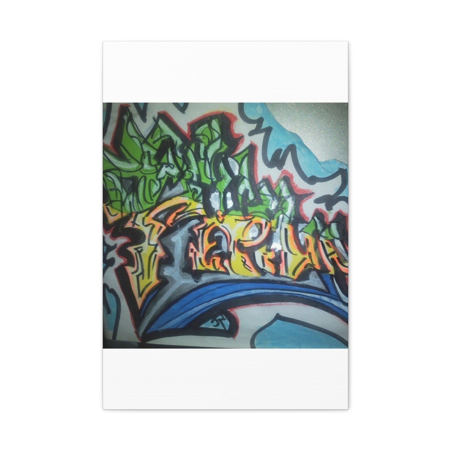 Graffiti Street Art Canvas Print — Urban Colorful Wall Decor