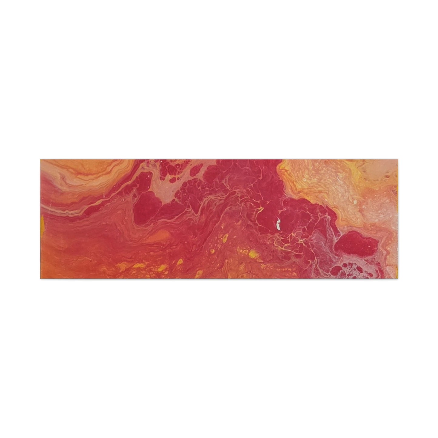 Abstract Pepto Popured - Sunset Swirl Matte Canvas Art - Stretched 1.25"