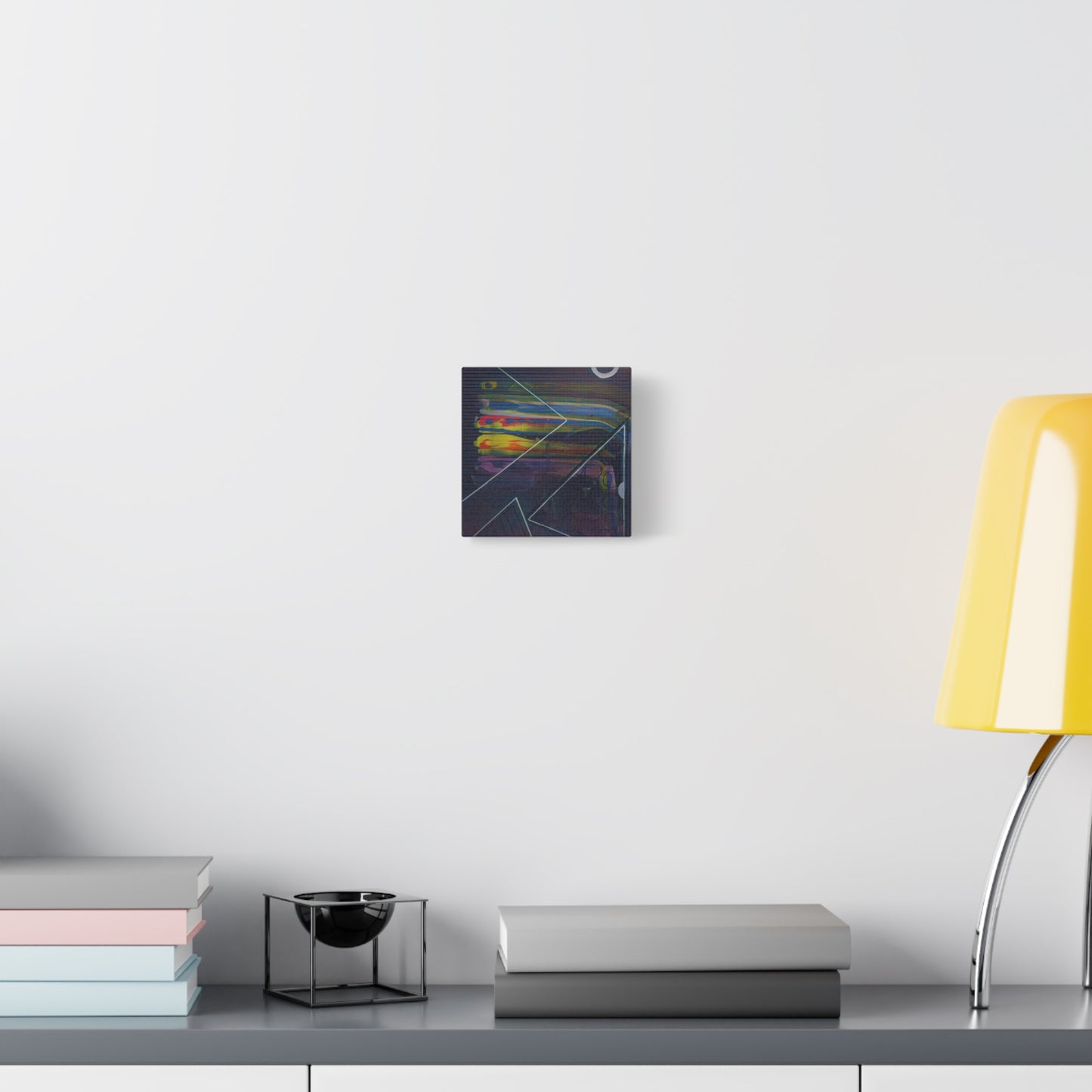 Abstract Geometric Canvas Art - 2025 astronomy – Colorful Drip Triangle Stretched Canvas