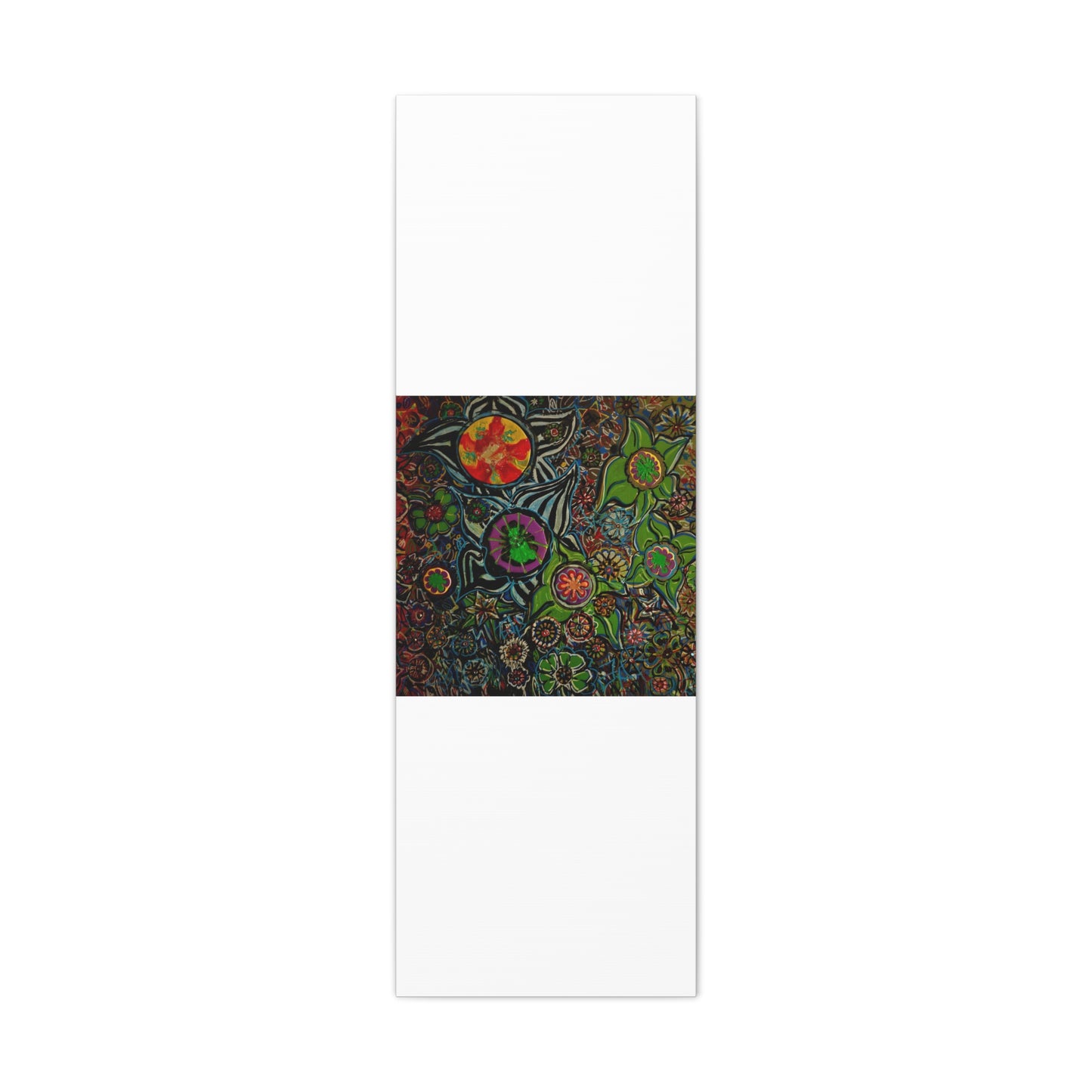 Urban_gardening-03 - Psychedelic Floral Canvas Print — Vibrant Abstract Garden Wall Art