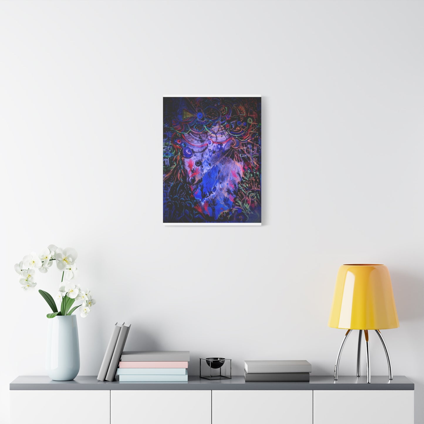 soul_extractions - Abstract Neon Canvas Art - Vibrant Psychedelic Wall Decor
