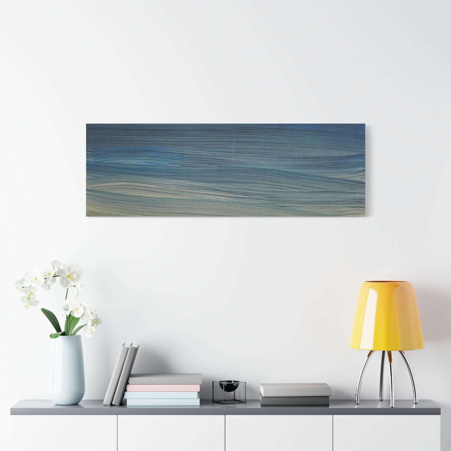 Abstract Coastal Sunset Canvas Print — Matte Stretched Wall Art