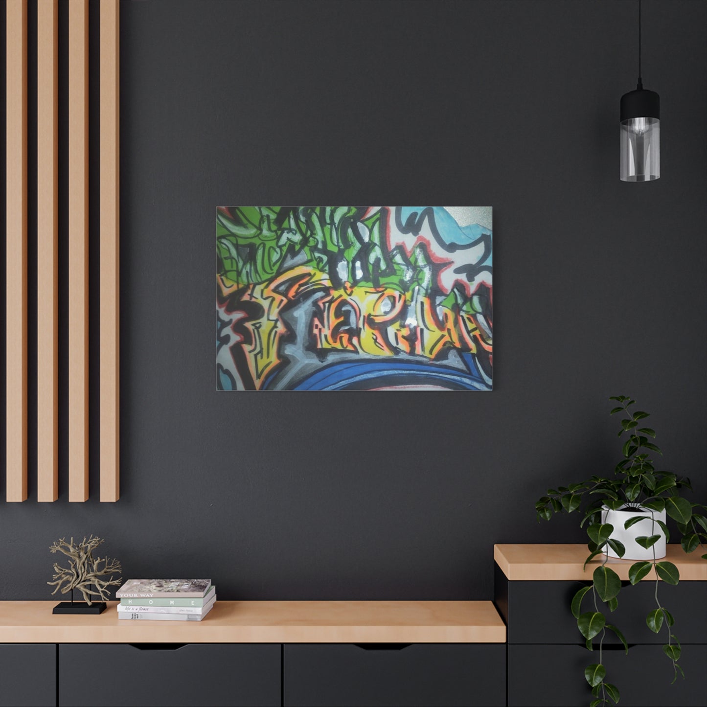 Graffiti Street Art Canvas Print — Urban Colorful Wall Decor