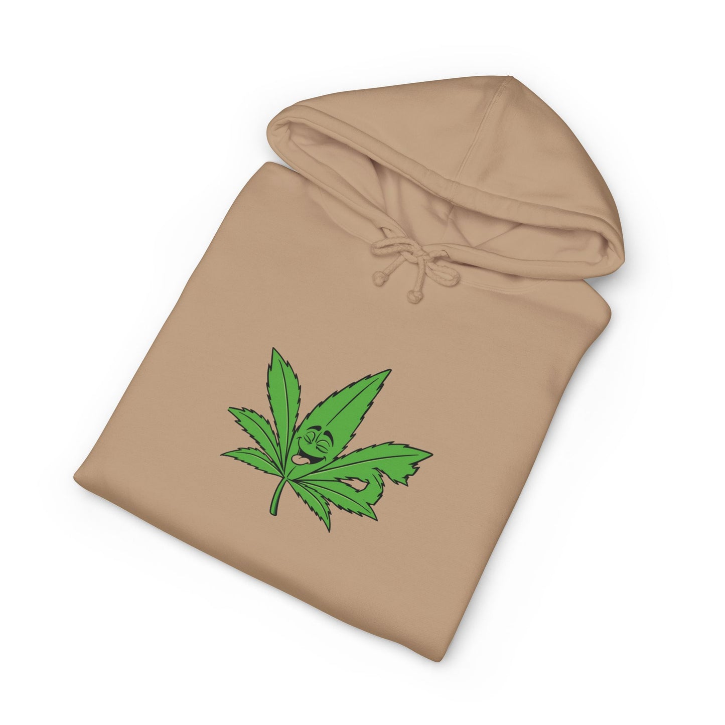 Cannabis Leaf Hoodie — Green Marijuana Leaf Graphic Pullover