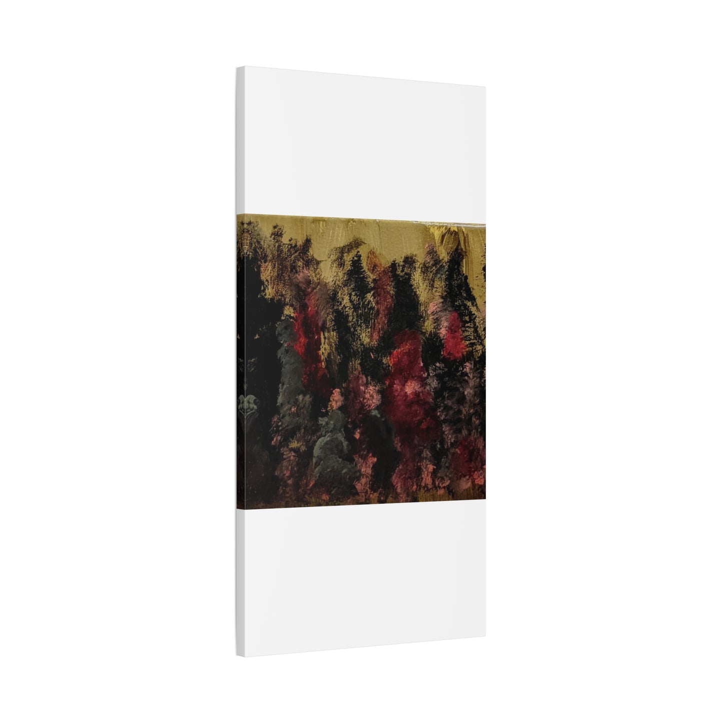 Autumn Forest Nightscape Matte Canvas Print — Stretched 1.25"