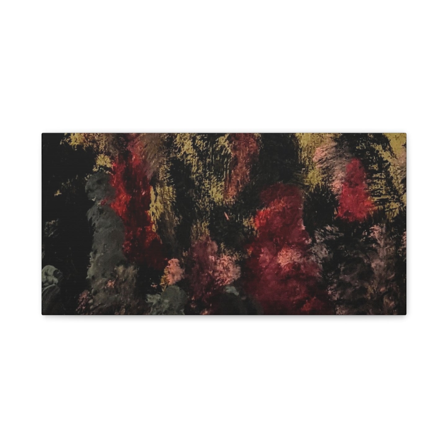 Autumn Forest Nightscape Matte Canvas Print — Stretched 1.25"
