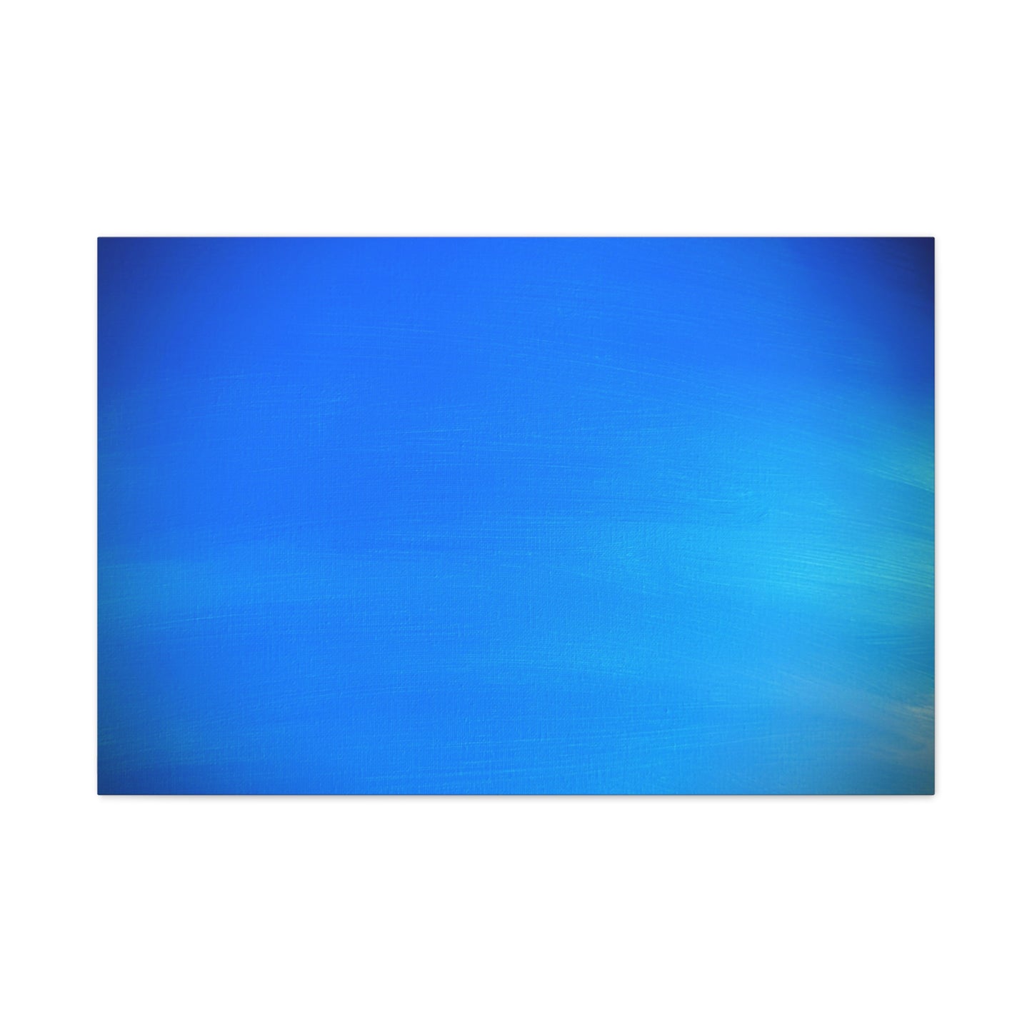 Blue Burst - Gradient Matte Canvas Print — Abstract Ocean Wall Art, Stretched 1.25"