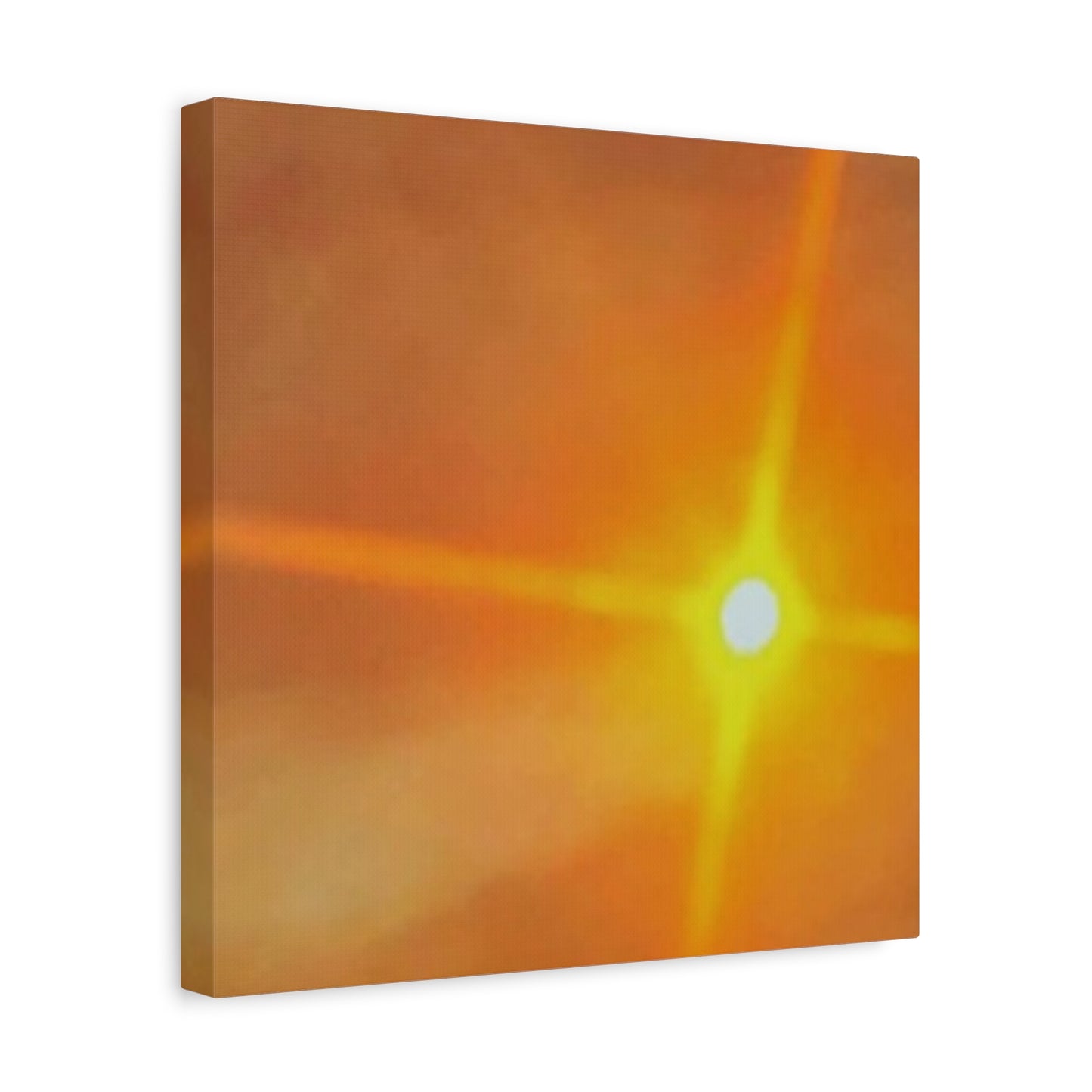Sunburst Sunset Canvas Print — Warm Abstract Wall Art