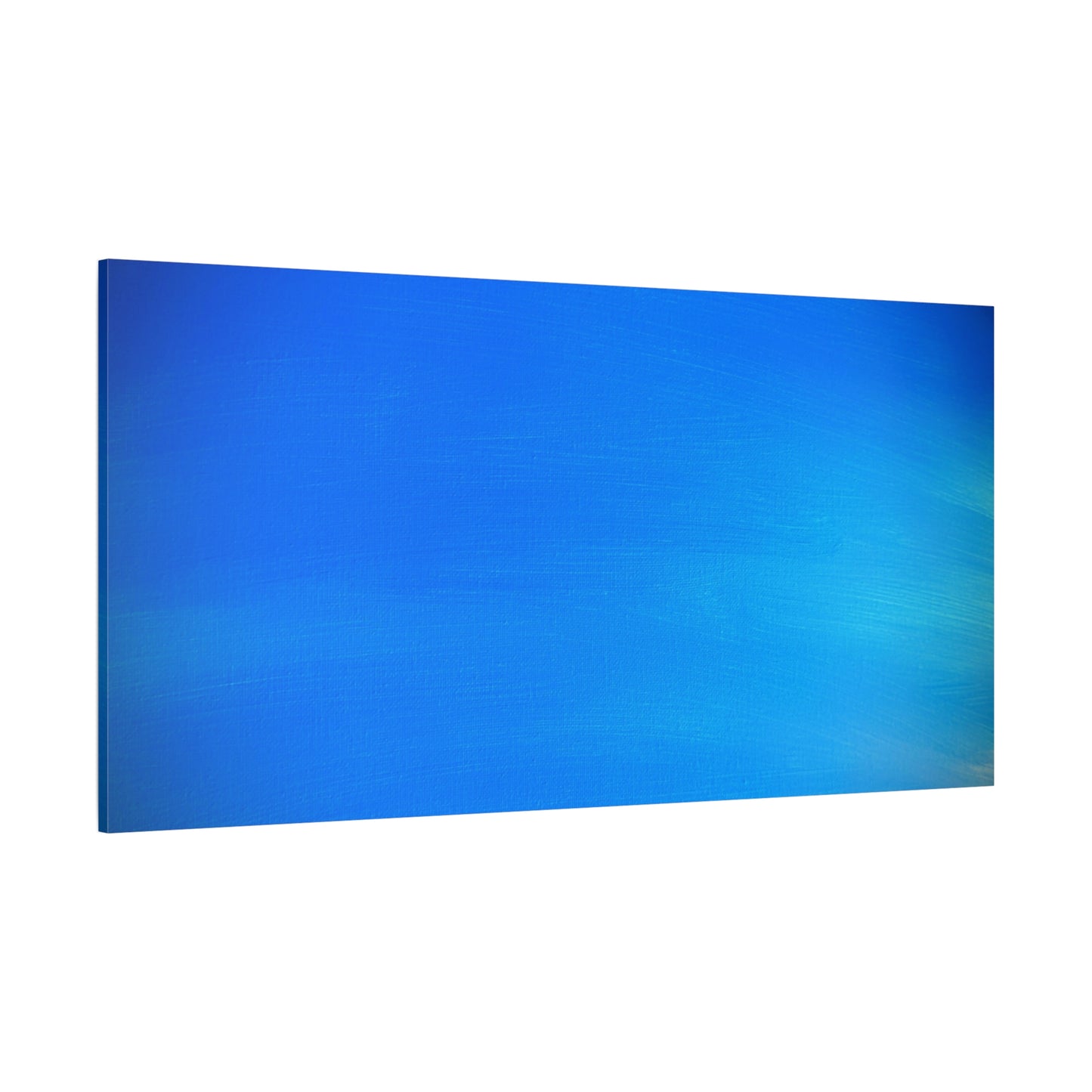 Blue Burst - Gradient Matte Canvas Print — Abstract Ocean Wall Art, Stretched 1.25"