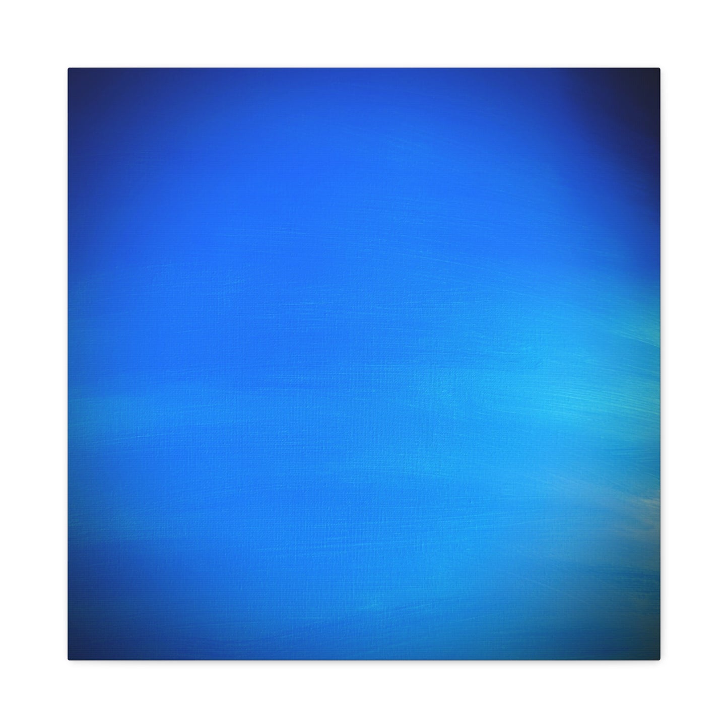 Blue Burst - Gradient Matte Canvas Print — Abstract Ocean Wall Art, Stretched 1.25"