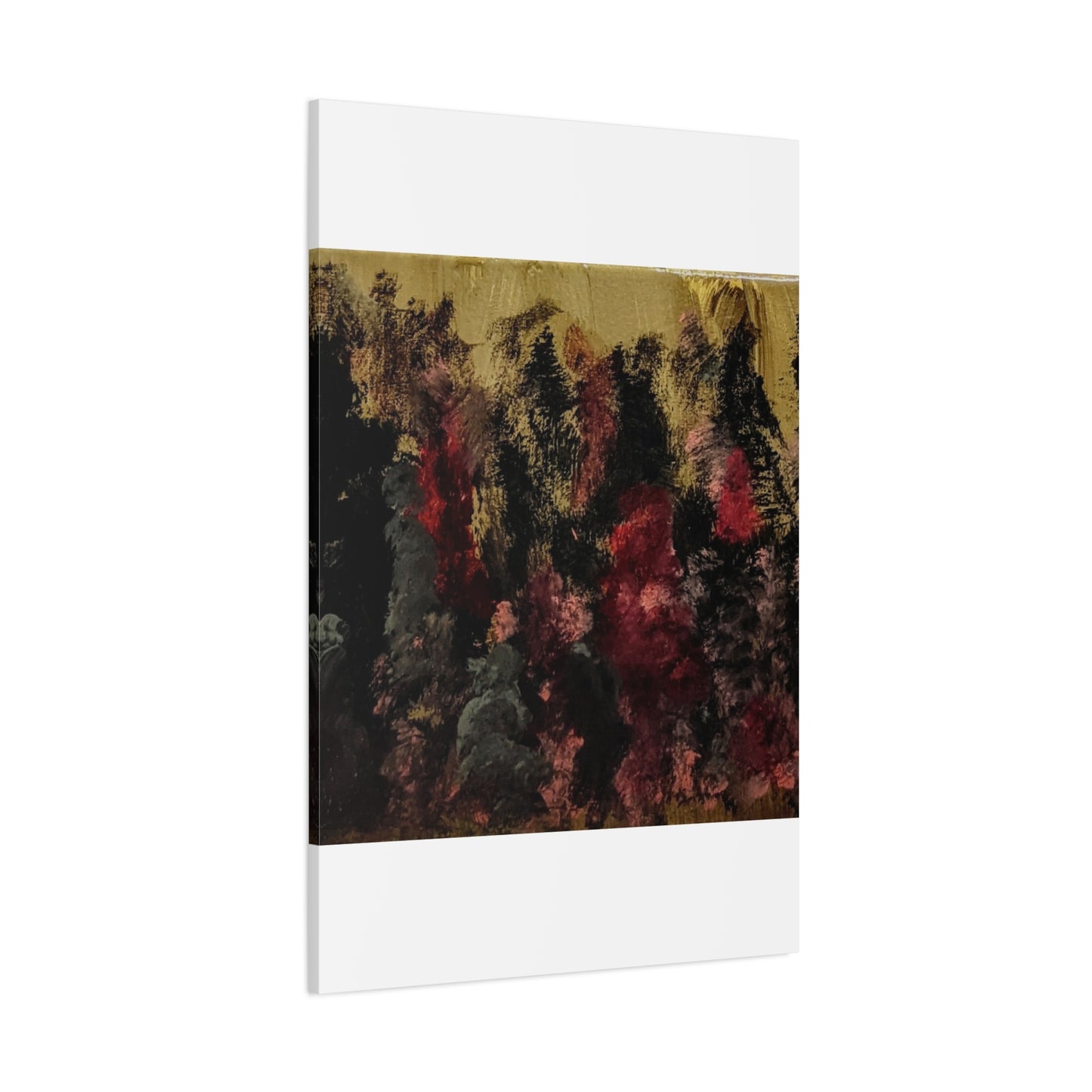 Autumn Forest Nightscape Matte Canvas Print — Stretched 1.25"