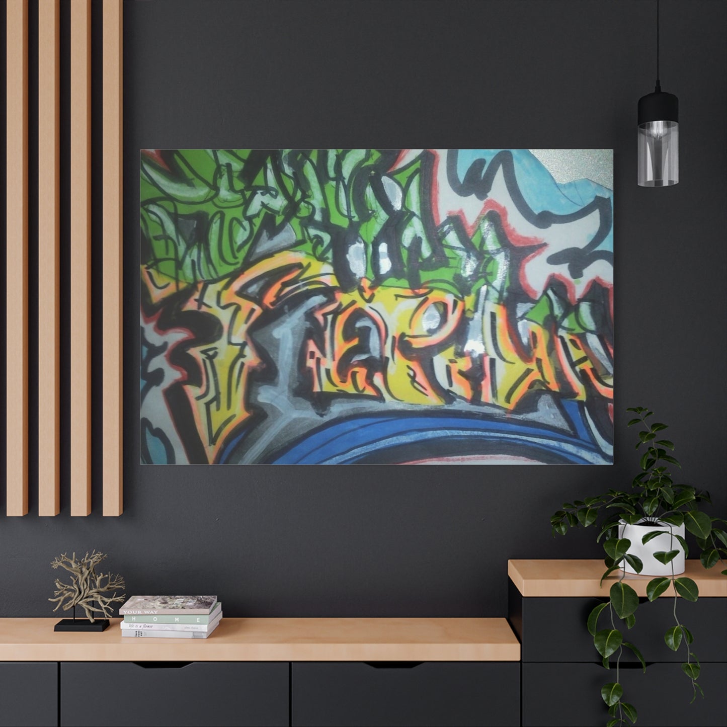 Graffiti Street Art Canvas Print — Urban Colorful Wall Decor