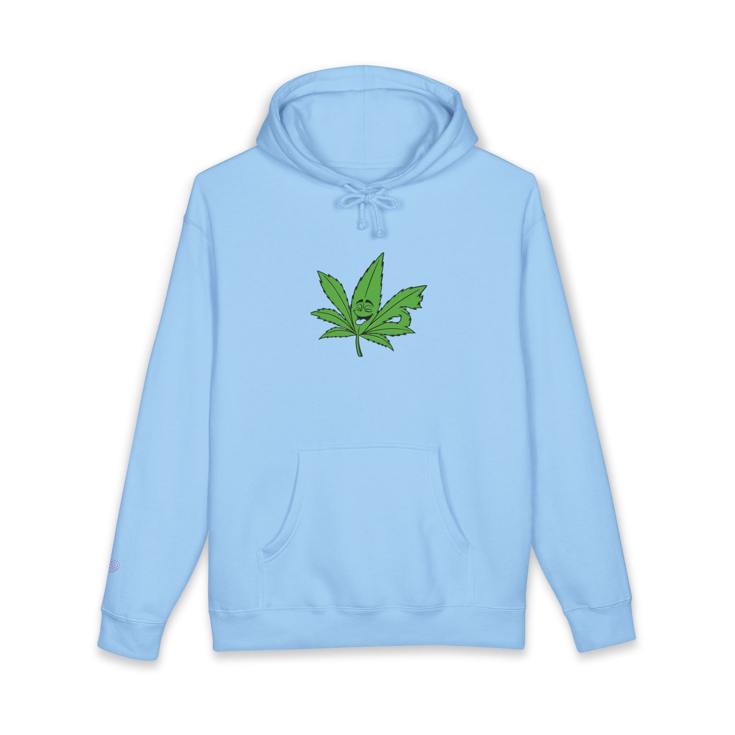 Cannabis Leaf Hoodie — Green Marijuana Leaf Graphic Pullover