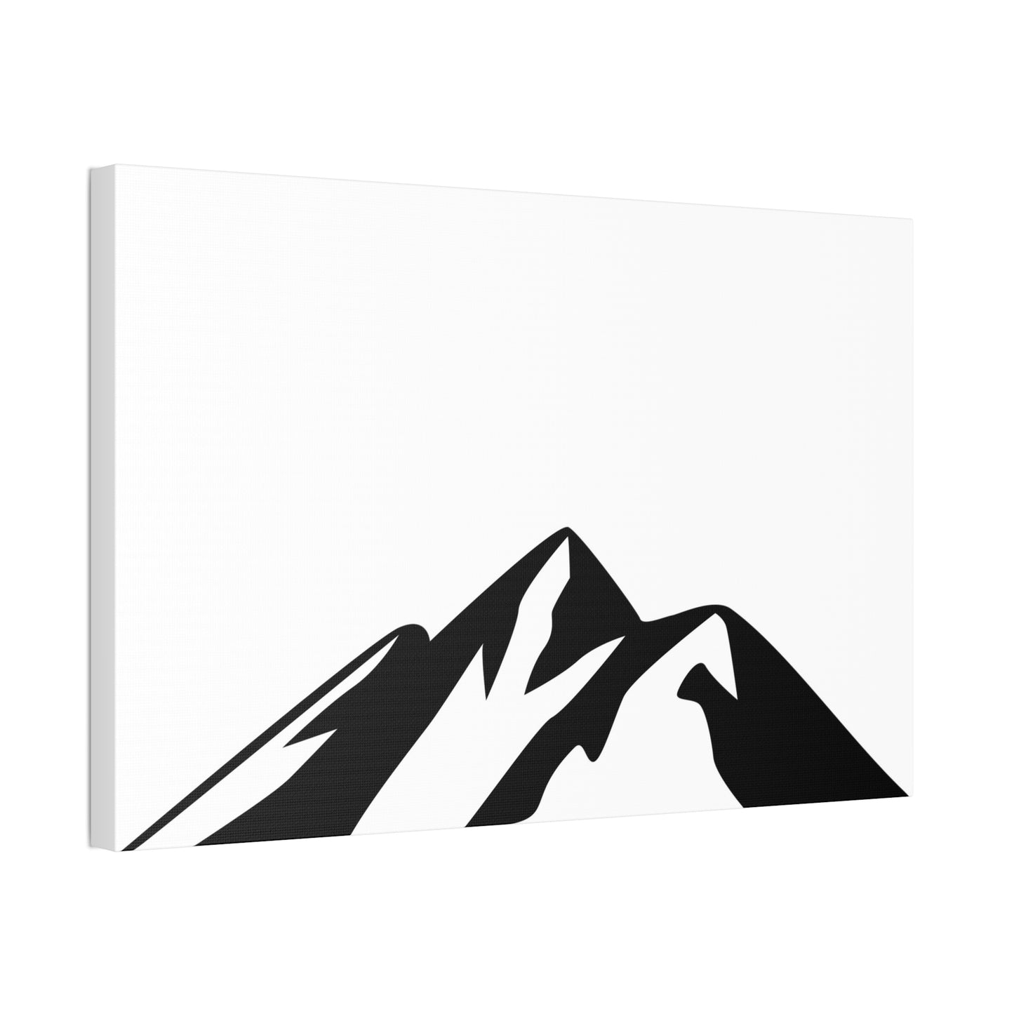 mountains002 - Mountain Silhouette Canvas Art