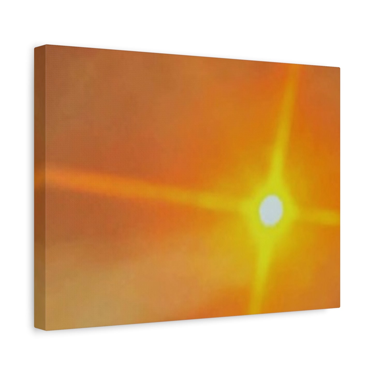 Sunburst Sunset Canvas Print — Warm Abstract Wall Art