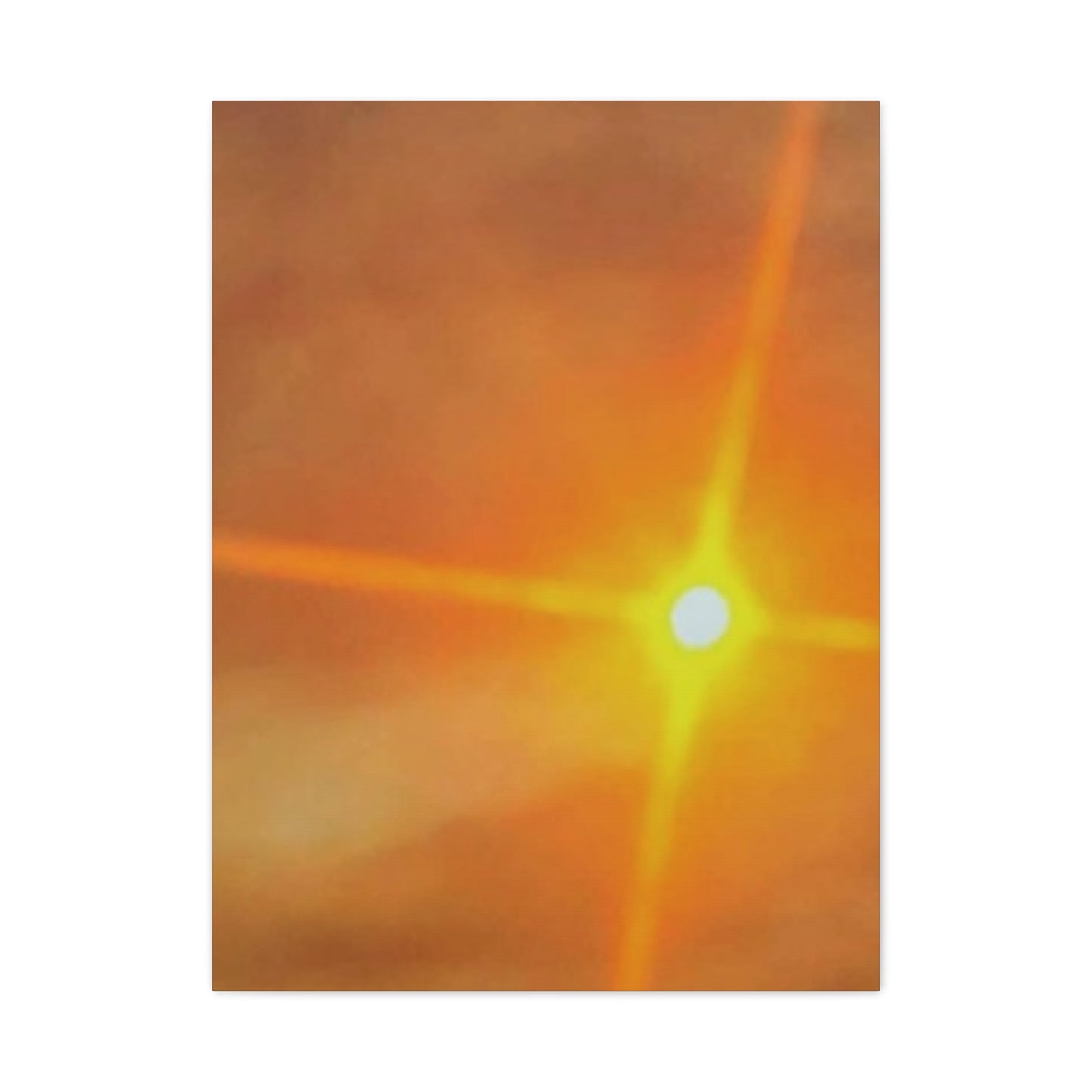 Sunburst Sunset Canvas Print — Warm Abstract Wall Art